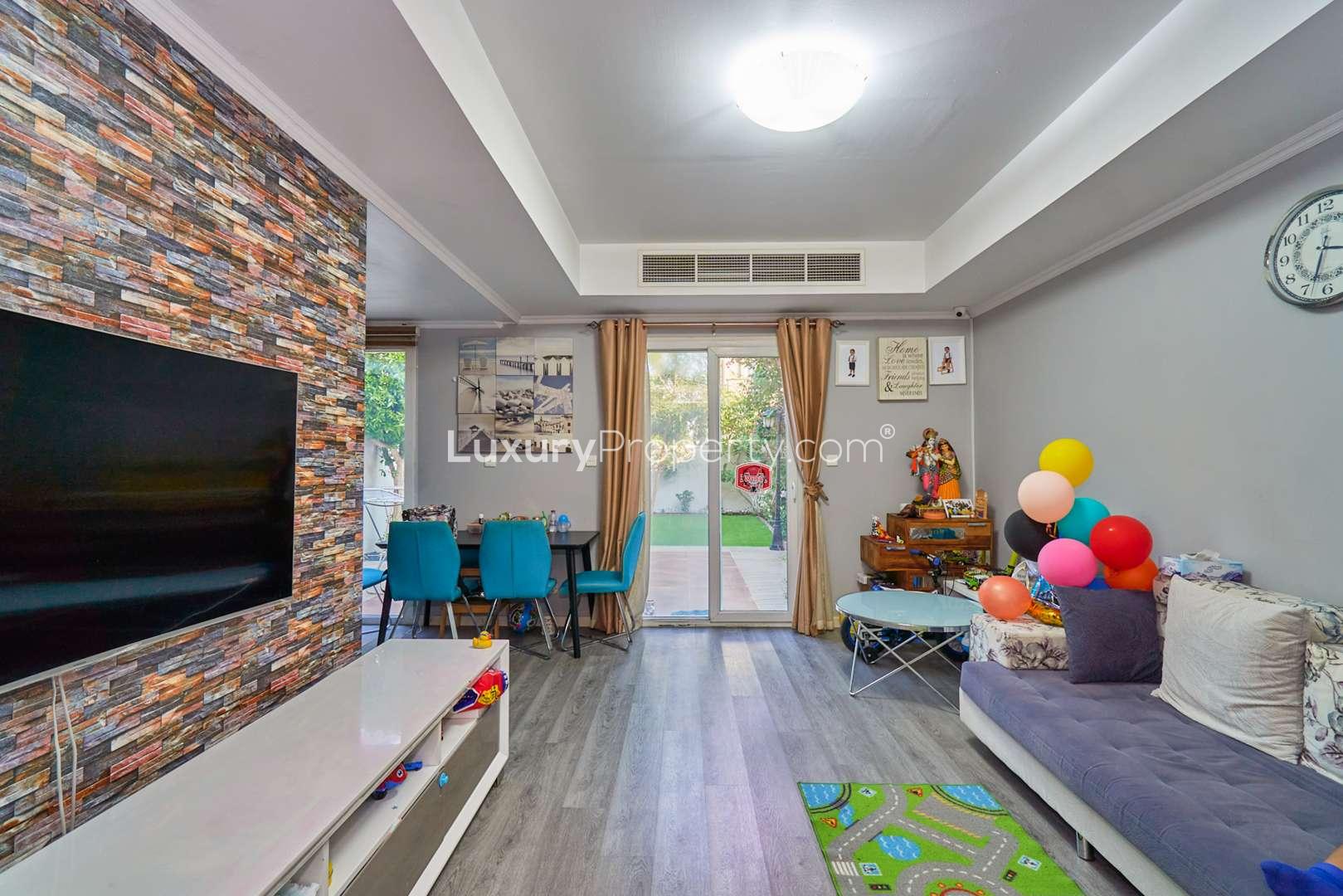 Bathroom in fully upgraded 2-bedroom villa for rent, The Springs, Emirates Living