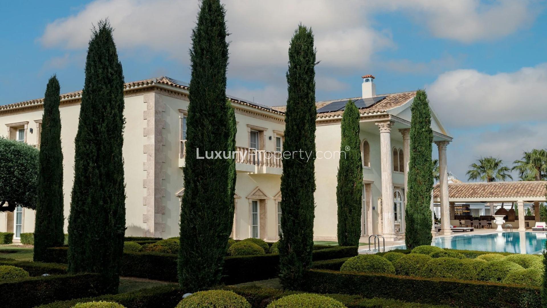 Luxury villa with manicured gardens and pool in Sierra Blanca, Marbella for sale