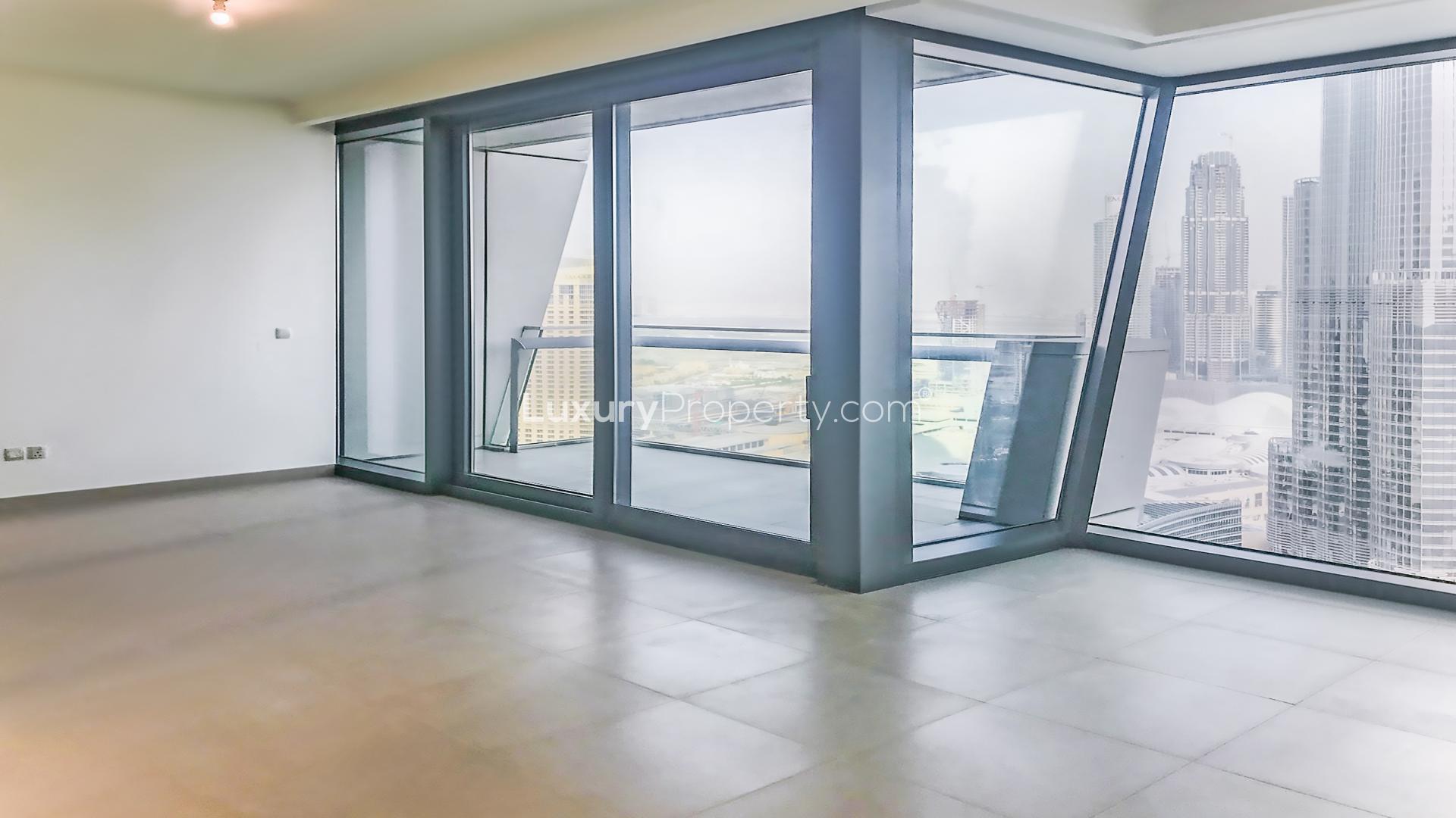 High-floor apartment view of Burj Khalifa in Downtown Dubai, Burj Vista community