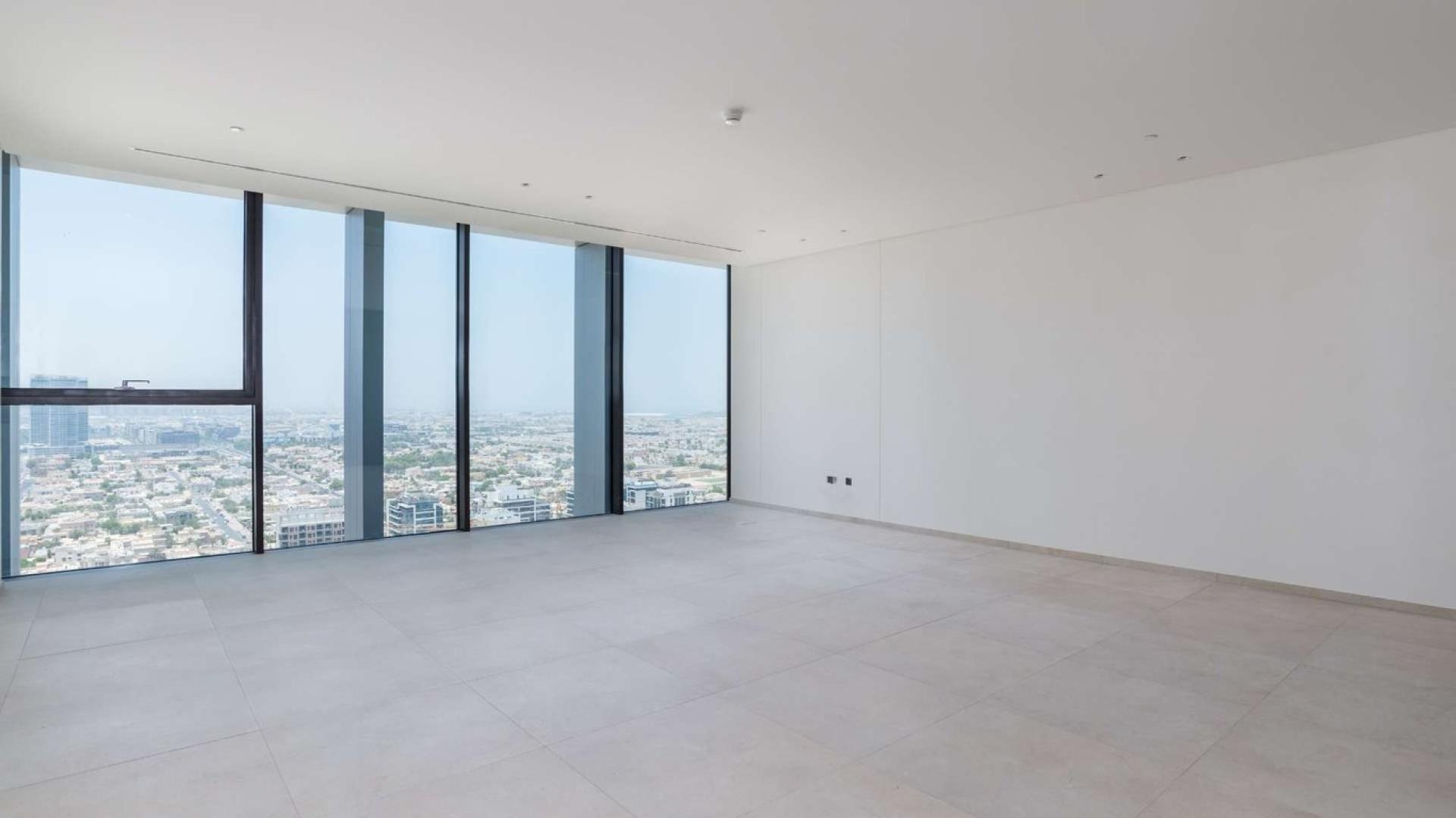 Luxurious living room in Eden House apartment, Sheikh Zayed Road, Al Satwa community