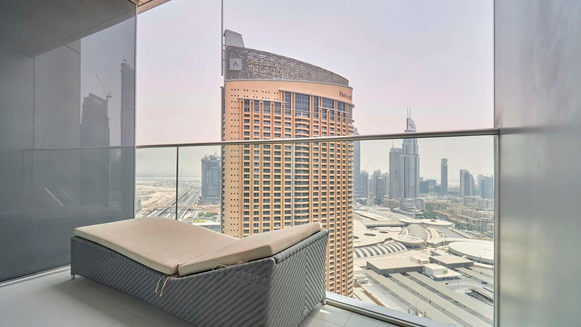 Luxurious living room in serviced 3-bed apartment, Downtown Dubai, The Address The BLVD