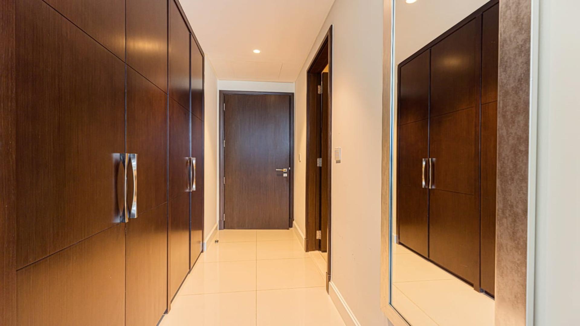 Luxury bedroom with city view in Downtown Dubai's Fountain Views apartment for rent