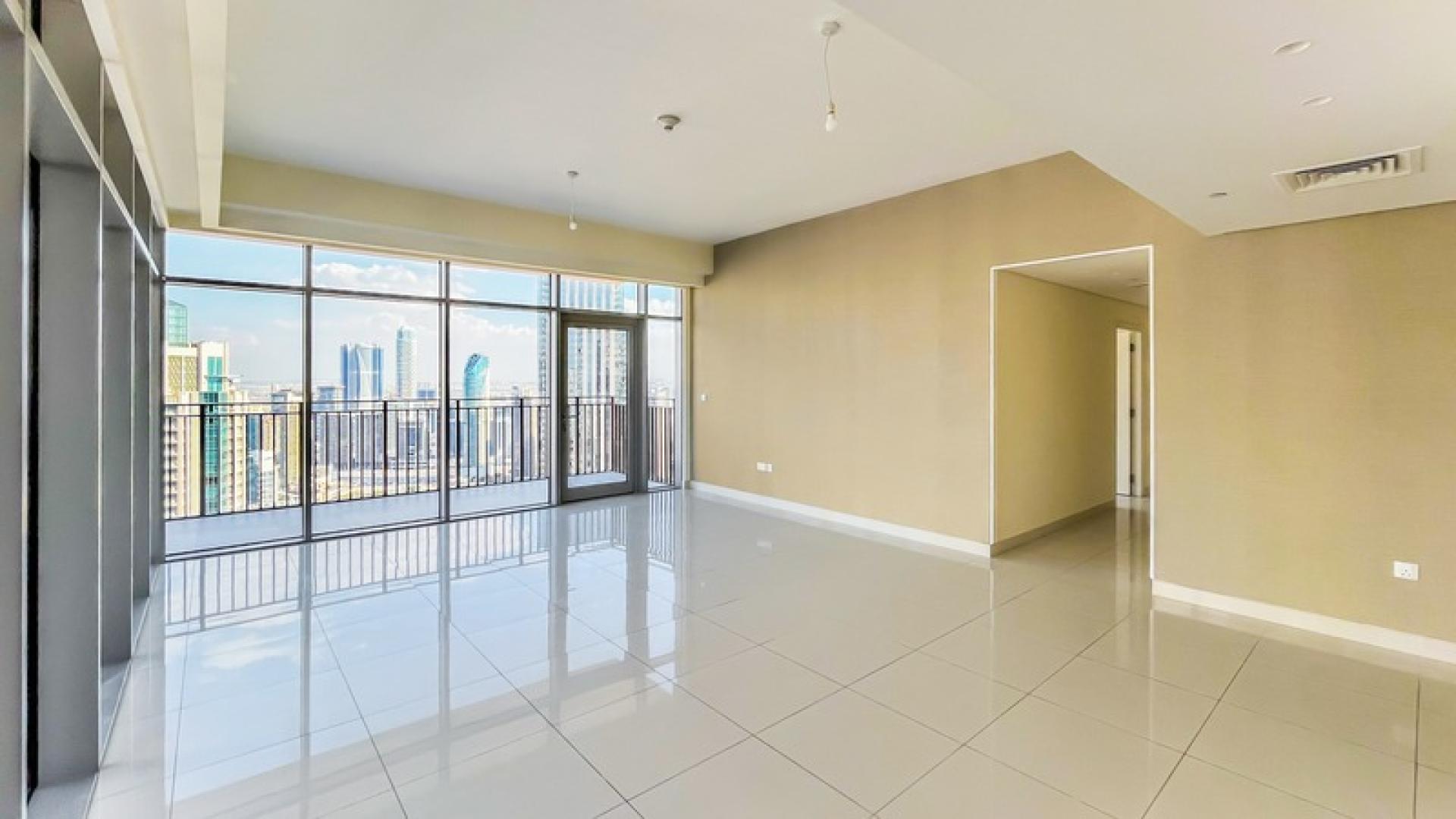 High floor corner apartment with large windows and city view in Downtown Dubai, BLVD Crescent