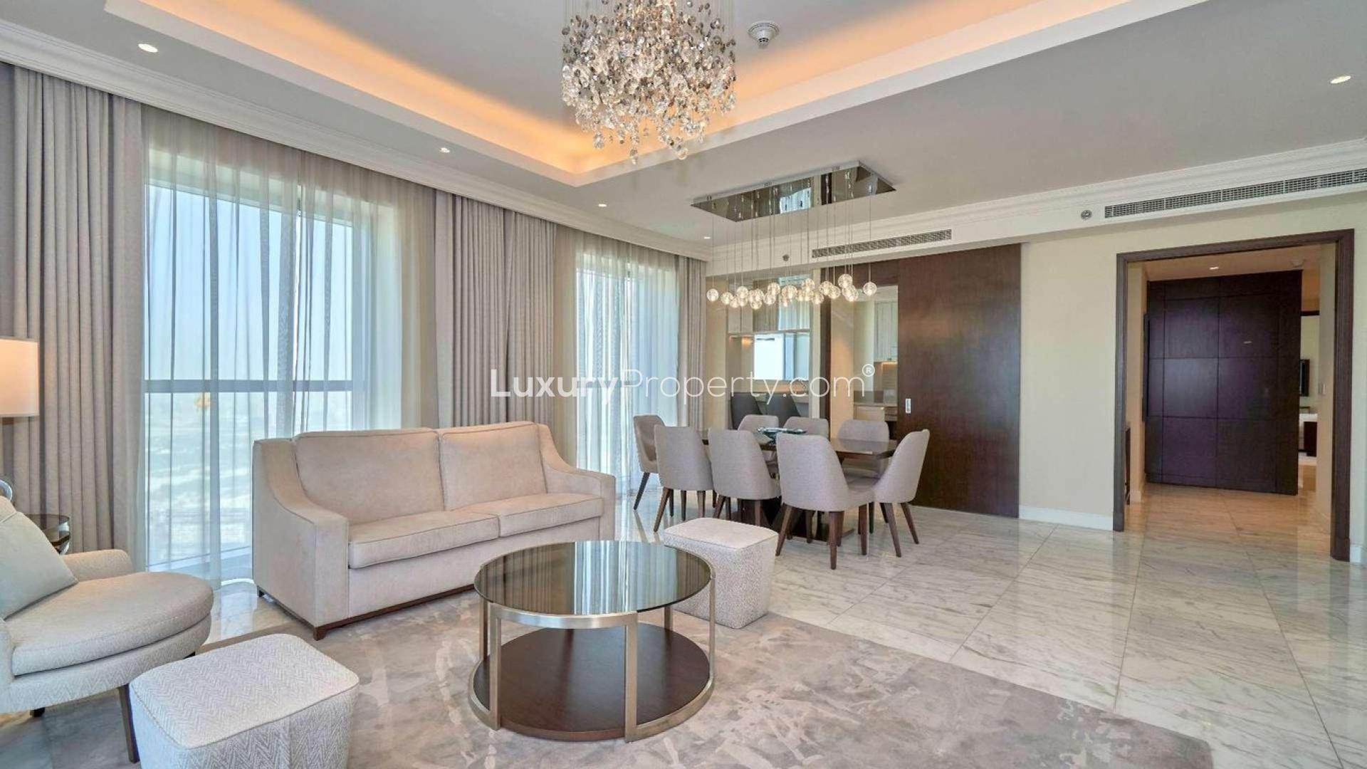 Skyline view from 3-bedroom apartment, The Address Fountain Views, Downtown Dubai