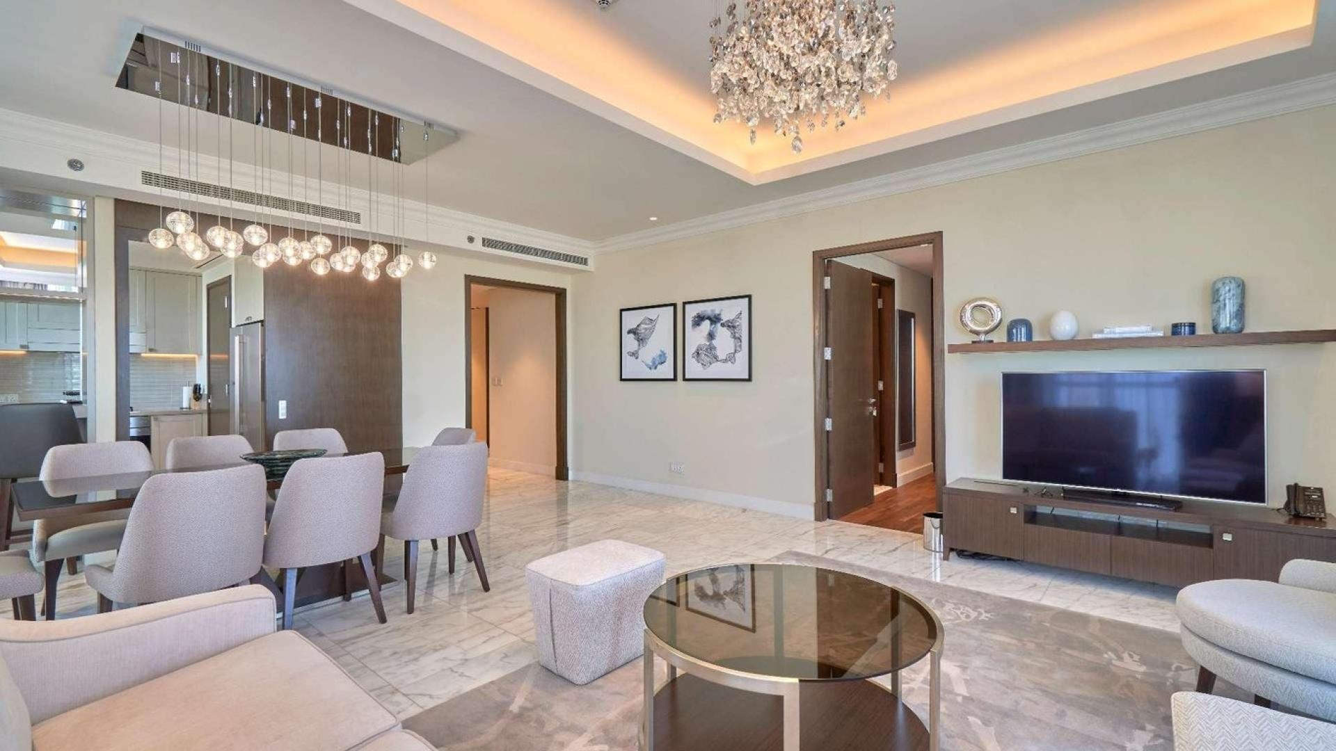 Luxurious dining area in 3-bedroom apartment, The Address Fountain Views, Downtown Dubai