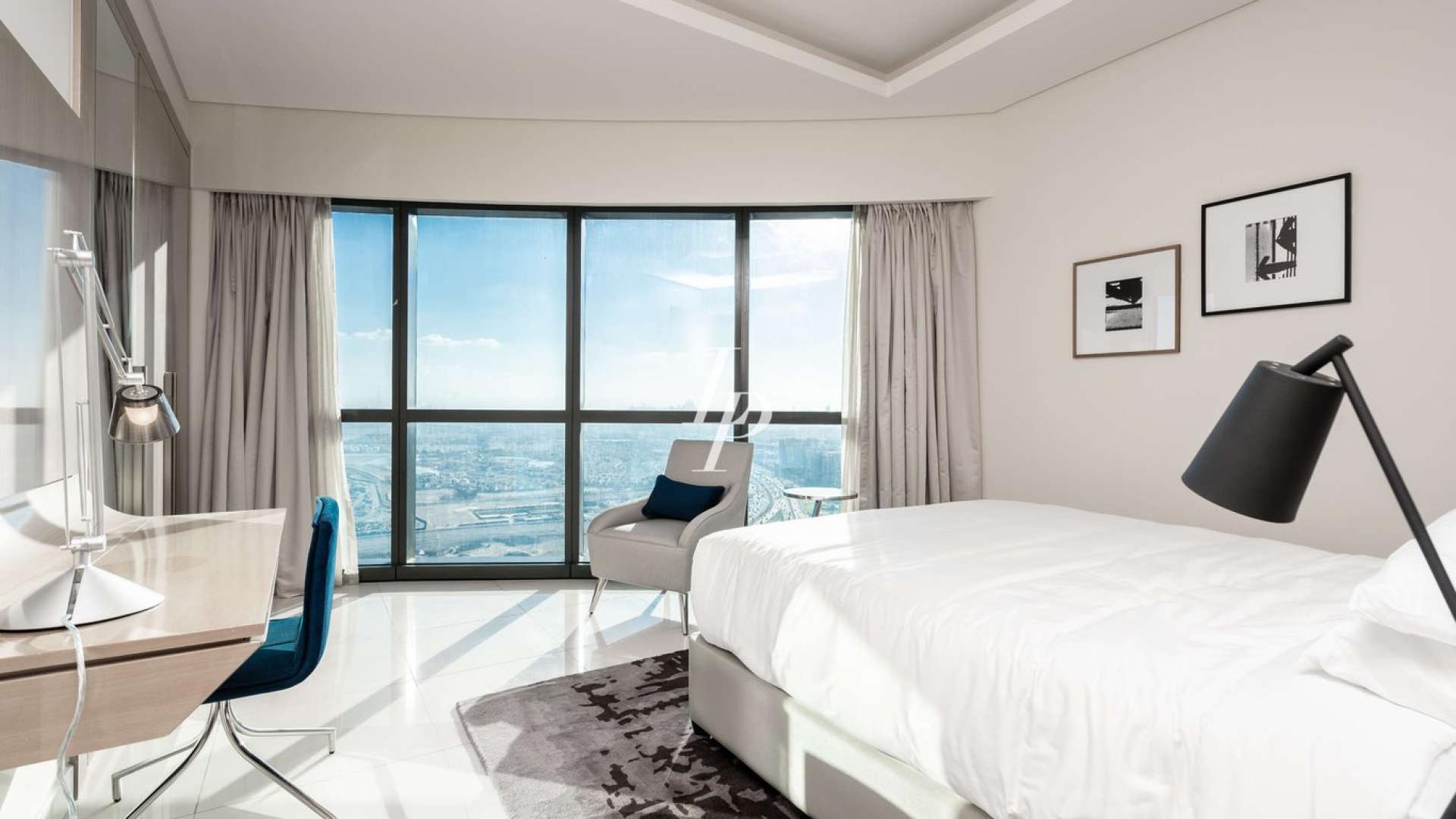 Luxury living room in 3-bedroom apartment, Business Bay, DAMAC Towers by Paramount