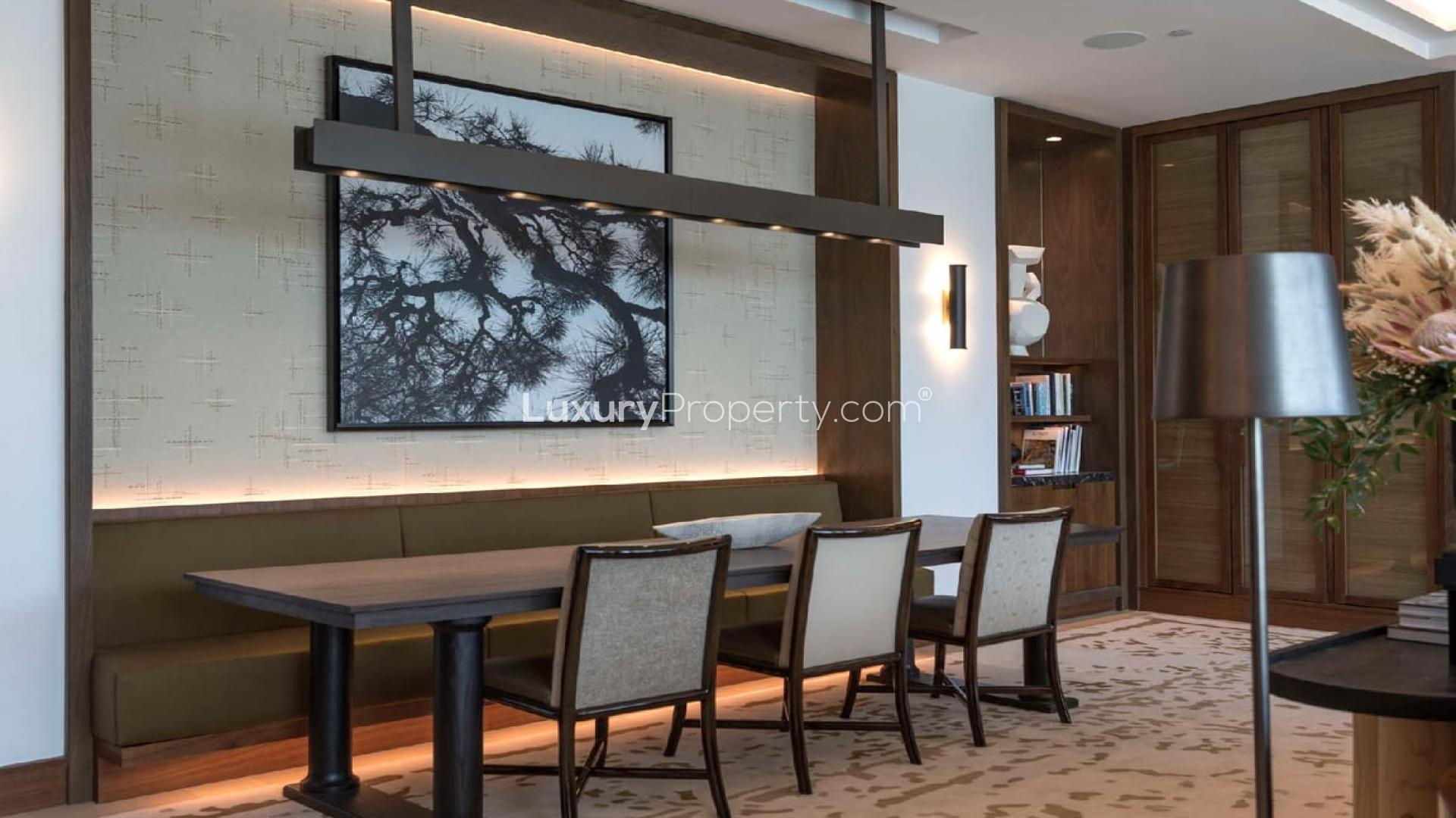 Luxurious living room in Dorchester Collection, Business Bay apartment for sale