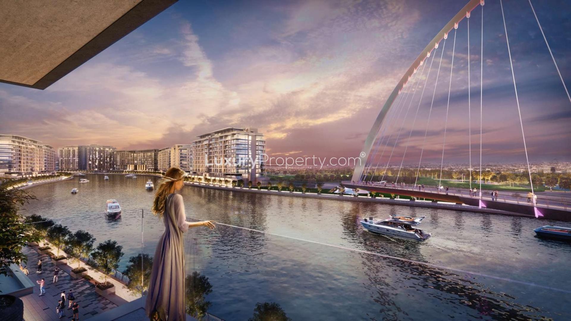 Canal Front Residences, Al Wasl apartment with waterfront view, launching soon for sale