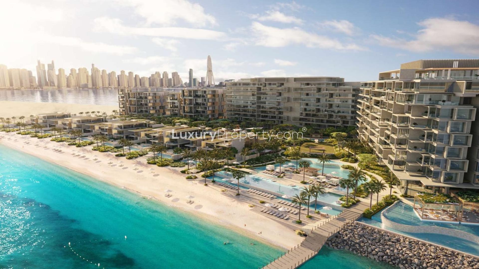 Penthouse at Six Senses Residences, Palm Jumeirah with stunning beachfront and skyline views