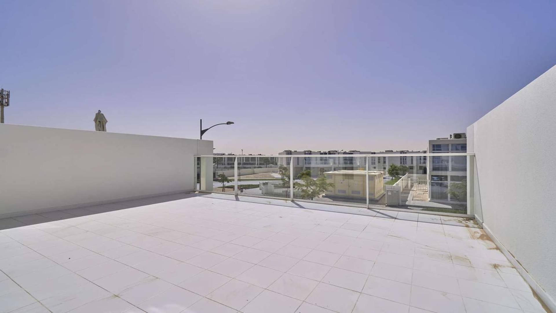 Furnished townhouse in Damac Hills 2 with garage, available for rent in Sanctuary sub-community