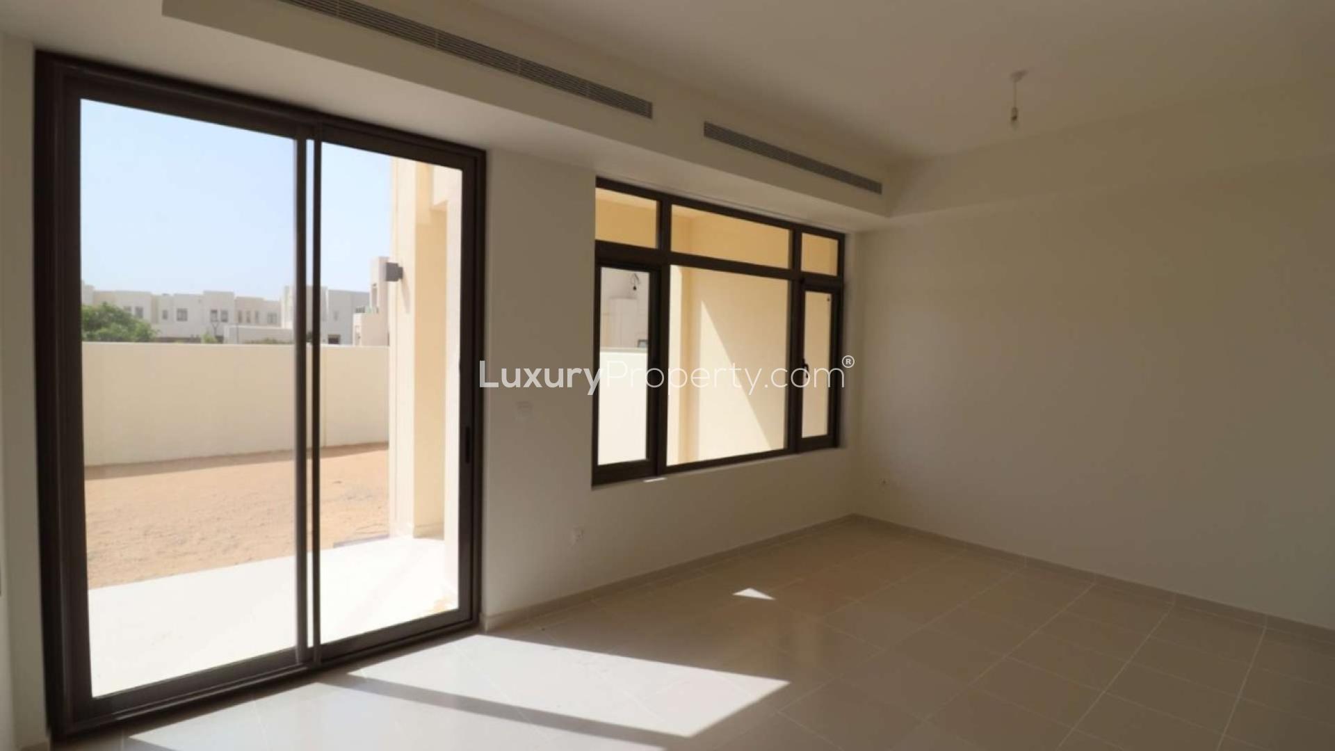 Exterior view of spacious townhouse for rent in Mira Oasis 3, Reem community