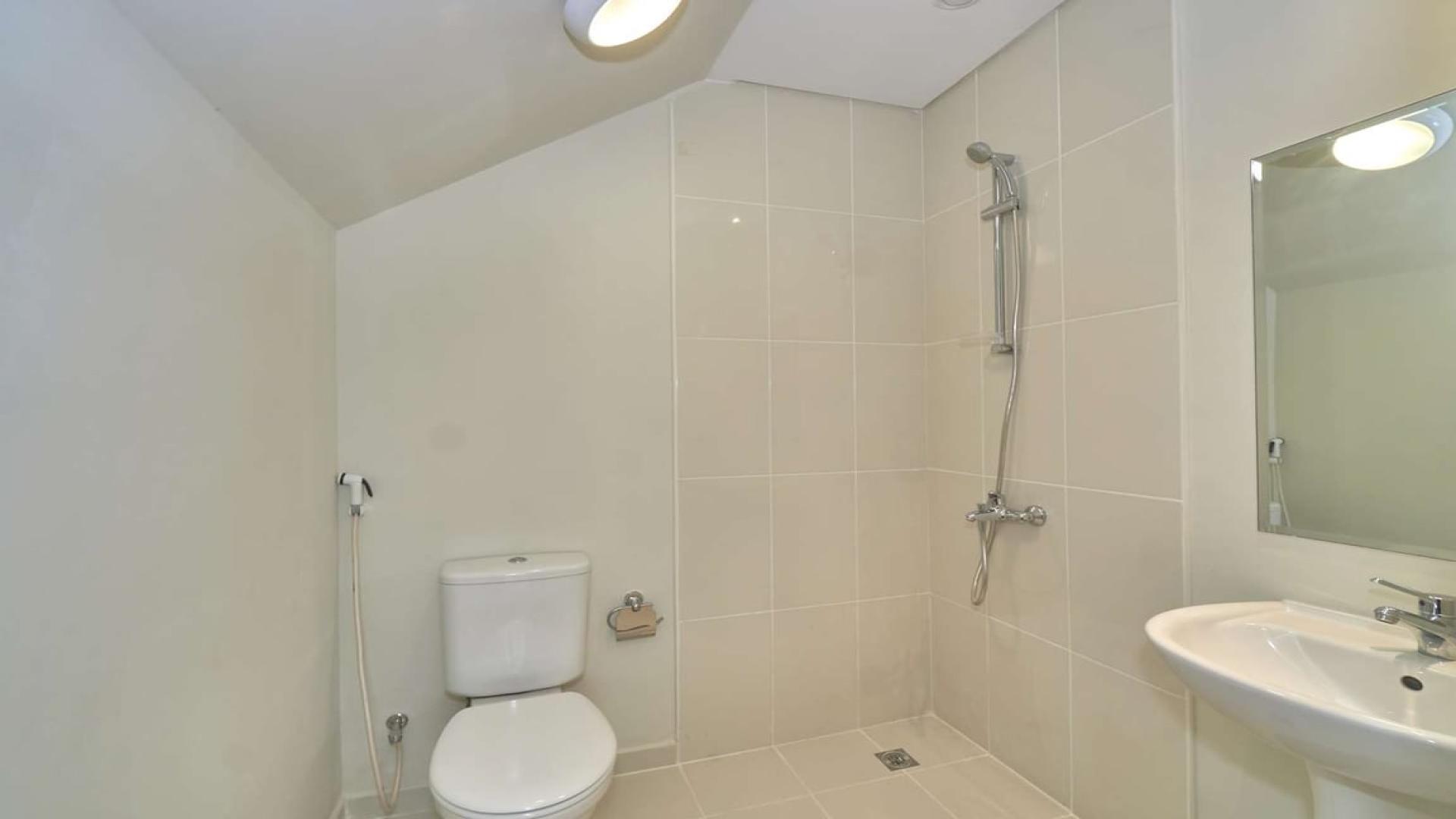 Fully furnished three-bedroom townhouse exterior in Damac Hills 2, Sanctuary community