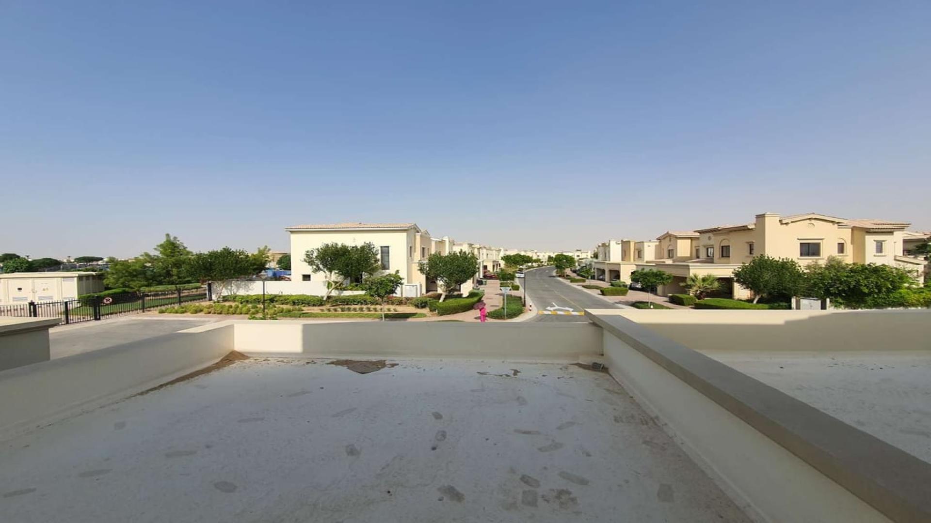 Spacious living area in Type 3M townhouse for rent, Mira, Reem community