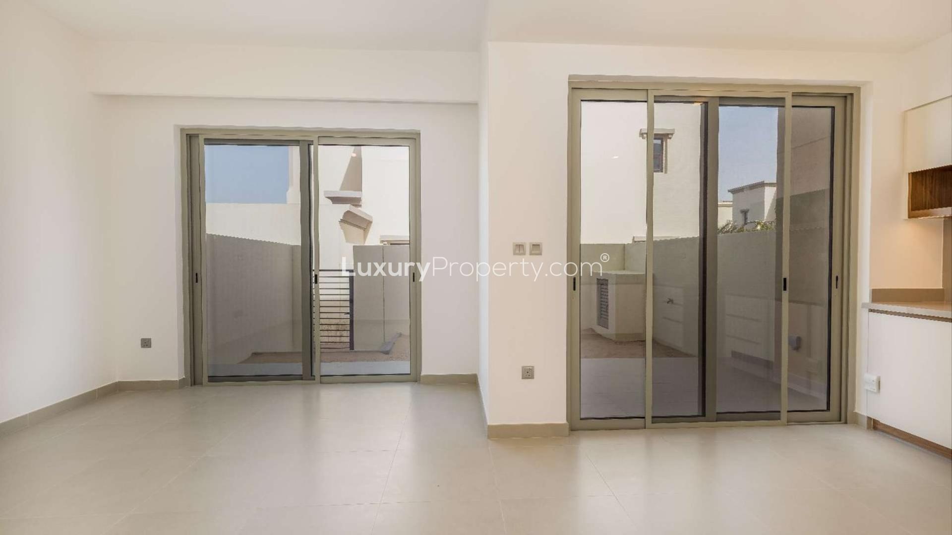 Brand new modern townhouse kitchen and garden view in Arabian Ranches 2, Camelia