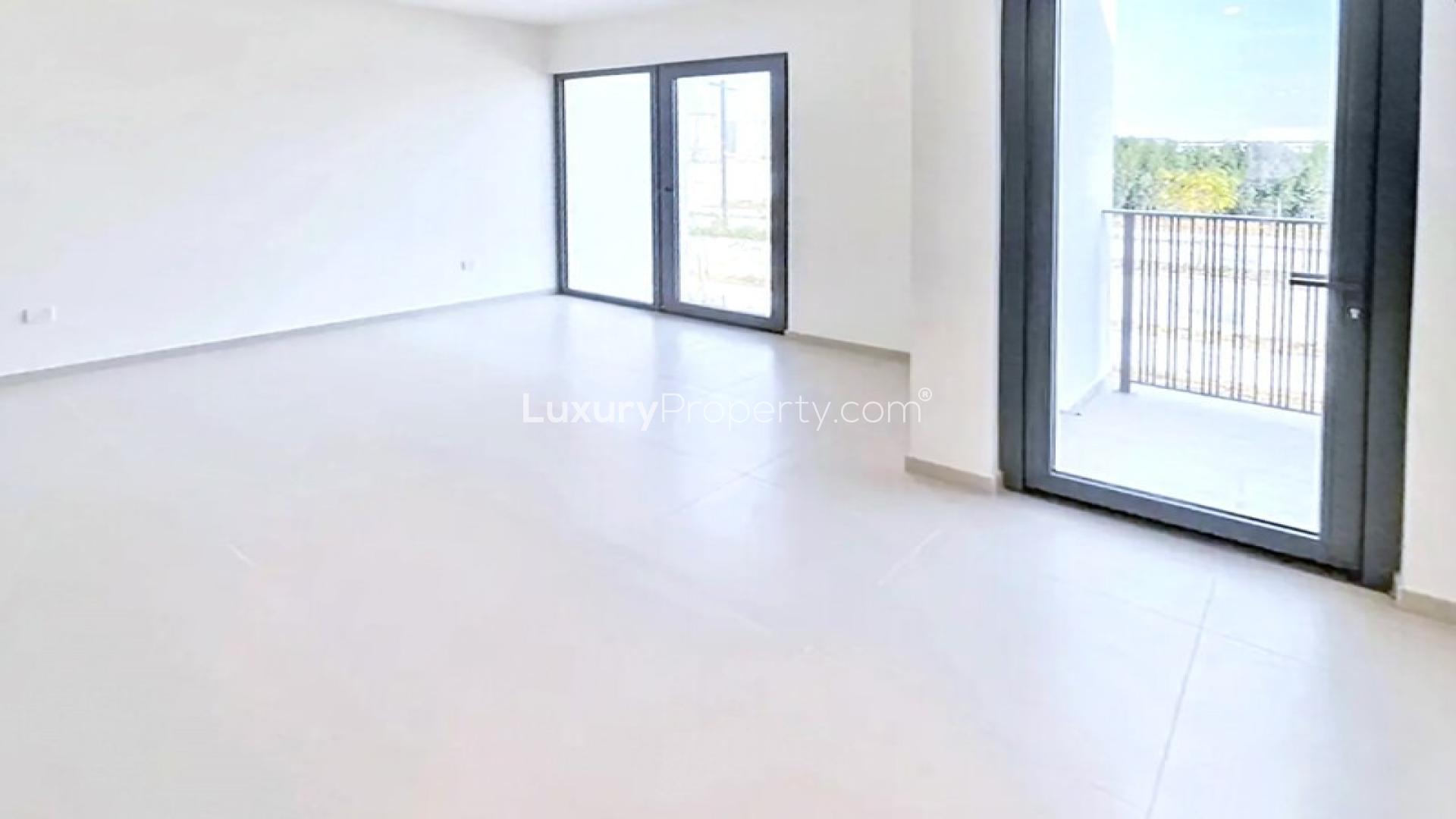 Modern townhouse with landscaped yard in Elan, Tilal Al Ghaf, available for rent