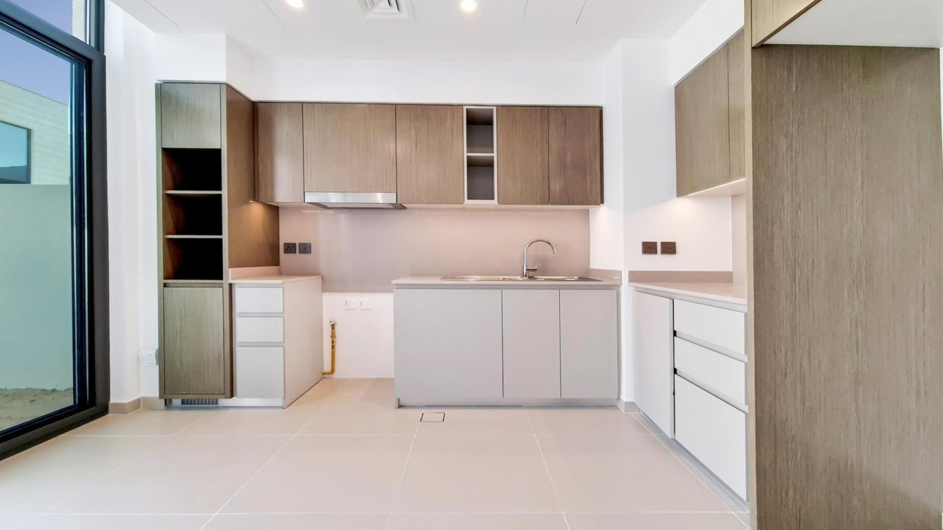 Modern kitchen and living area in brand new townhouse, Arabian Ranches 3, Ruba