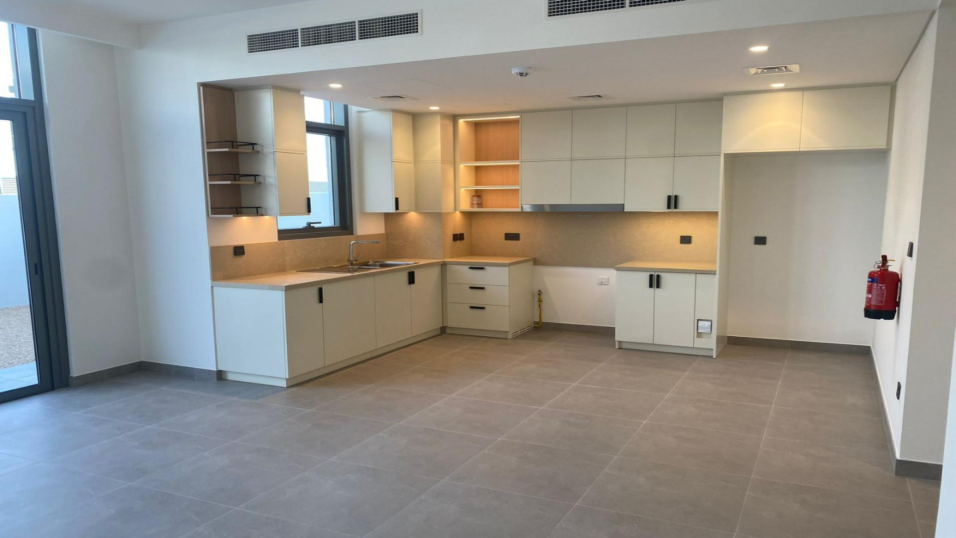 Modern townhouse exterior in Ruba, Arabian Ranches 3, available for rent