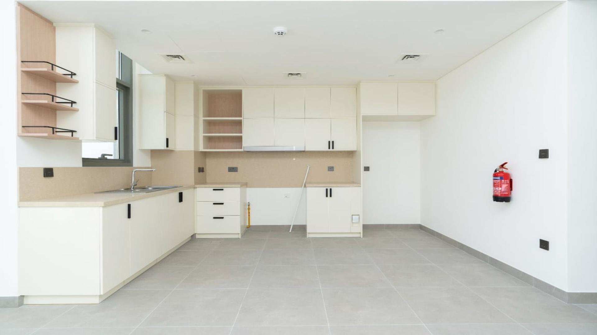 Brand new townhouse exterior in Ruba, Arabian Ranches 3, with modern architecture