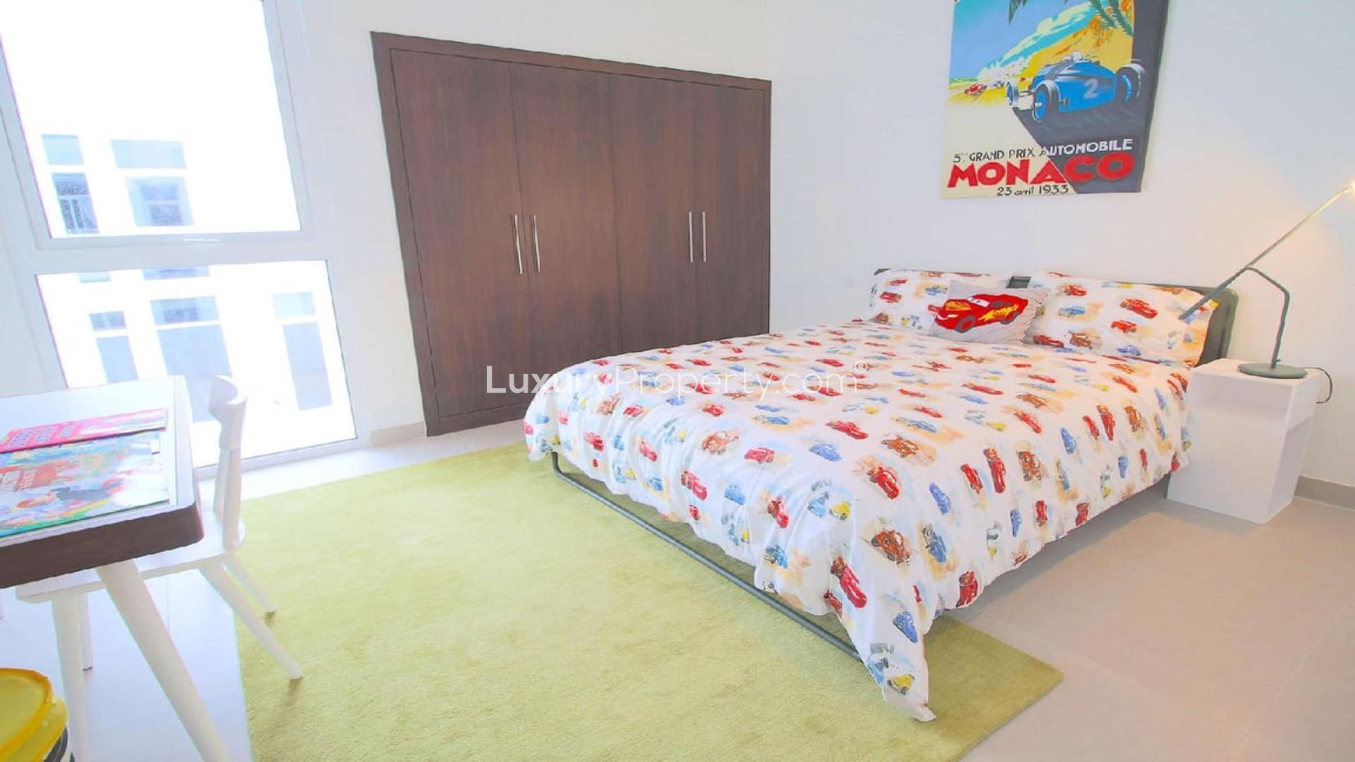 3 Bed Duplex Villa in Arabella Townhouses, Mudon, for Sale; Modern Exterior View