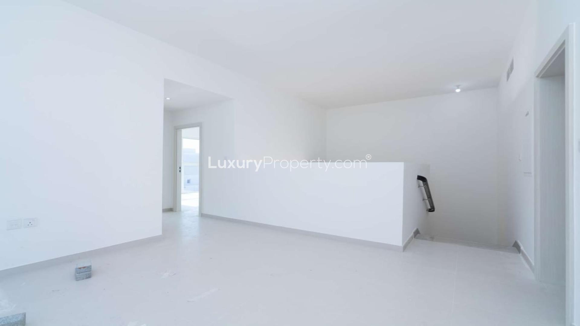 Beautiful 3-bedroom villa exterior with balcony in Arabella 3, Mudon for sale