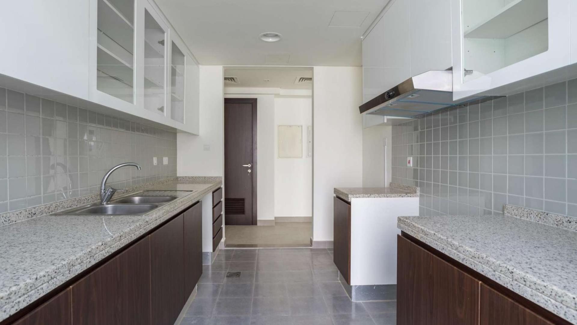 Vacant Type A townhouse entrance in quiet Mudon Arabella community for sale