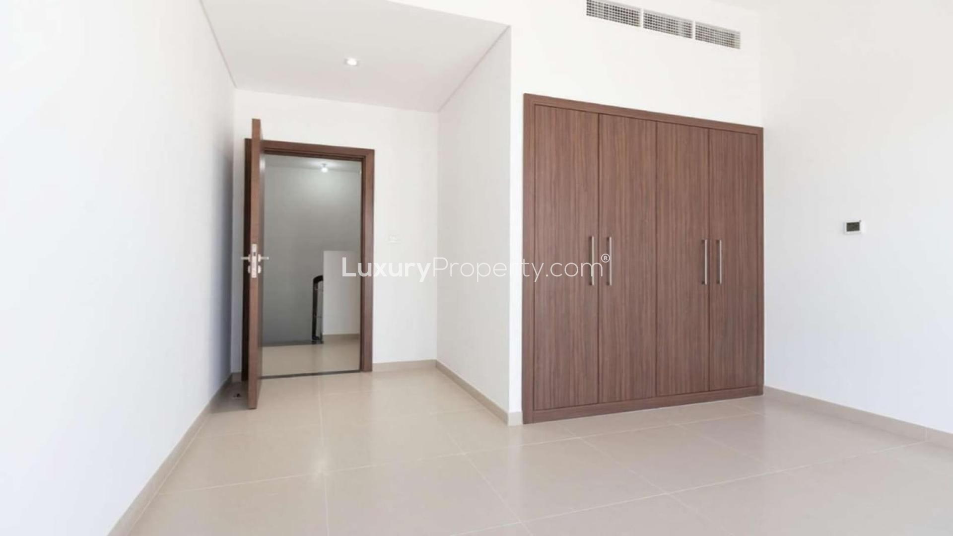 Spacious living area in three-bedroom townhouse, Arabella 3 Mudon, featuring modern open-plan design