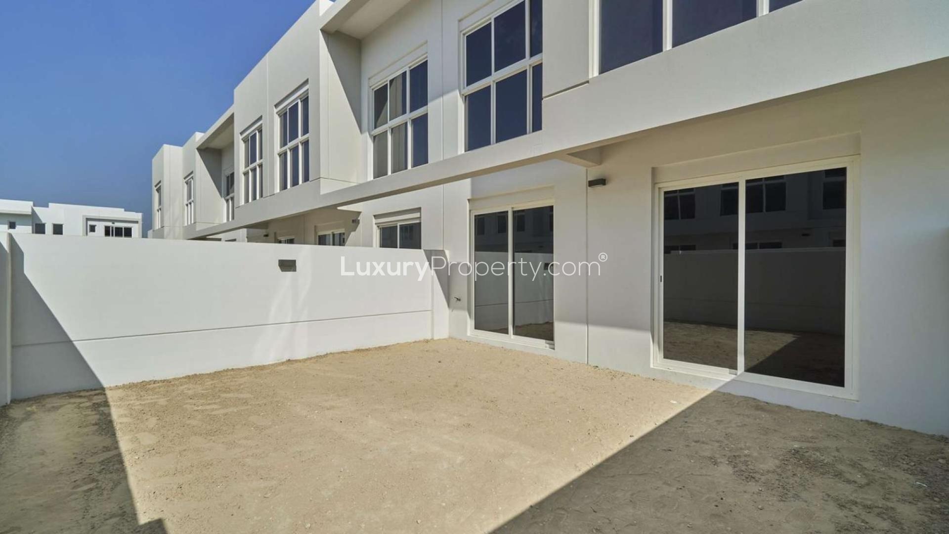 Modern townhouse exterior in Arabella, Mudon; ideal investment with high ROI