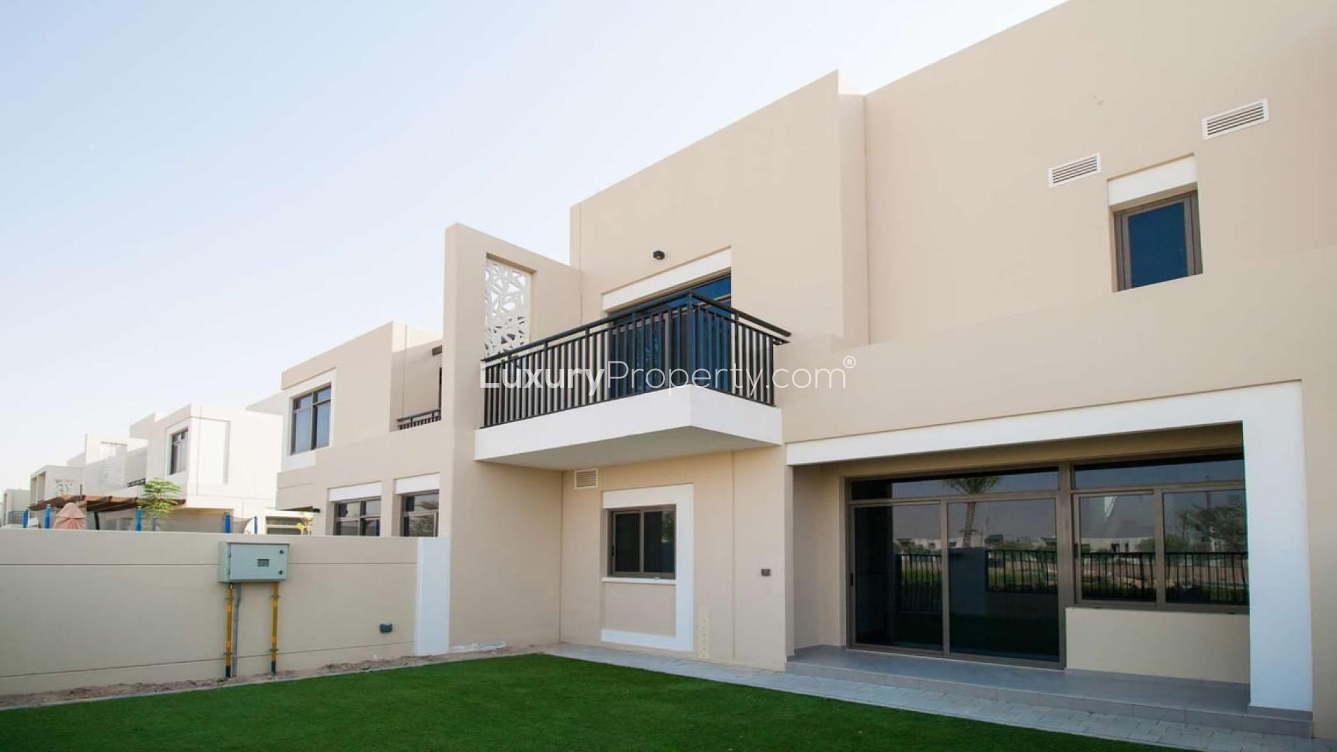 3-bedroom townhouse exterior with private garden in Safi, Town Square, prime location for sale