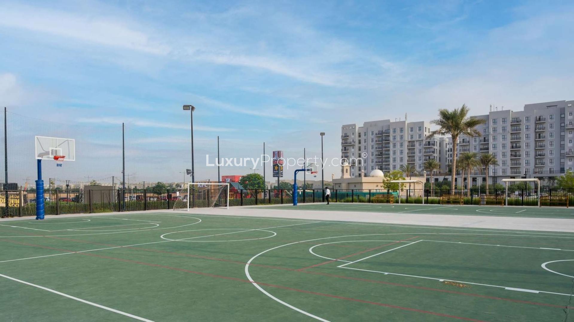 Brand new 3-bedroom townhouse exterior in Zahra, Town Square, for sale, vacant unit