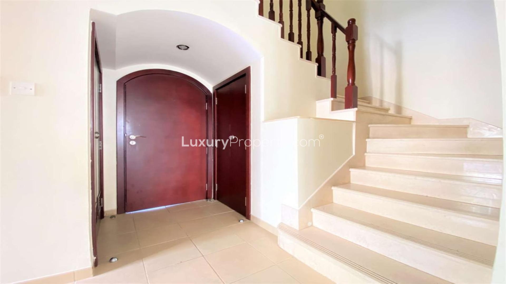 Entrance and staircase of 3-bedroom townhouse for sale in Al Reem, Arabian Ranches