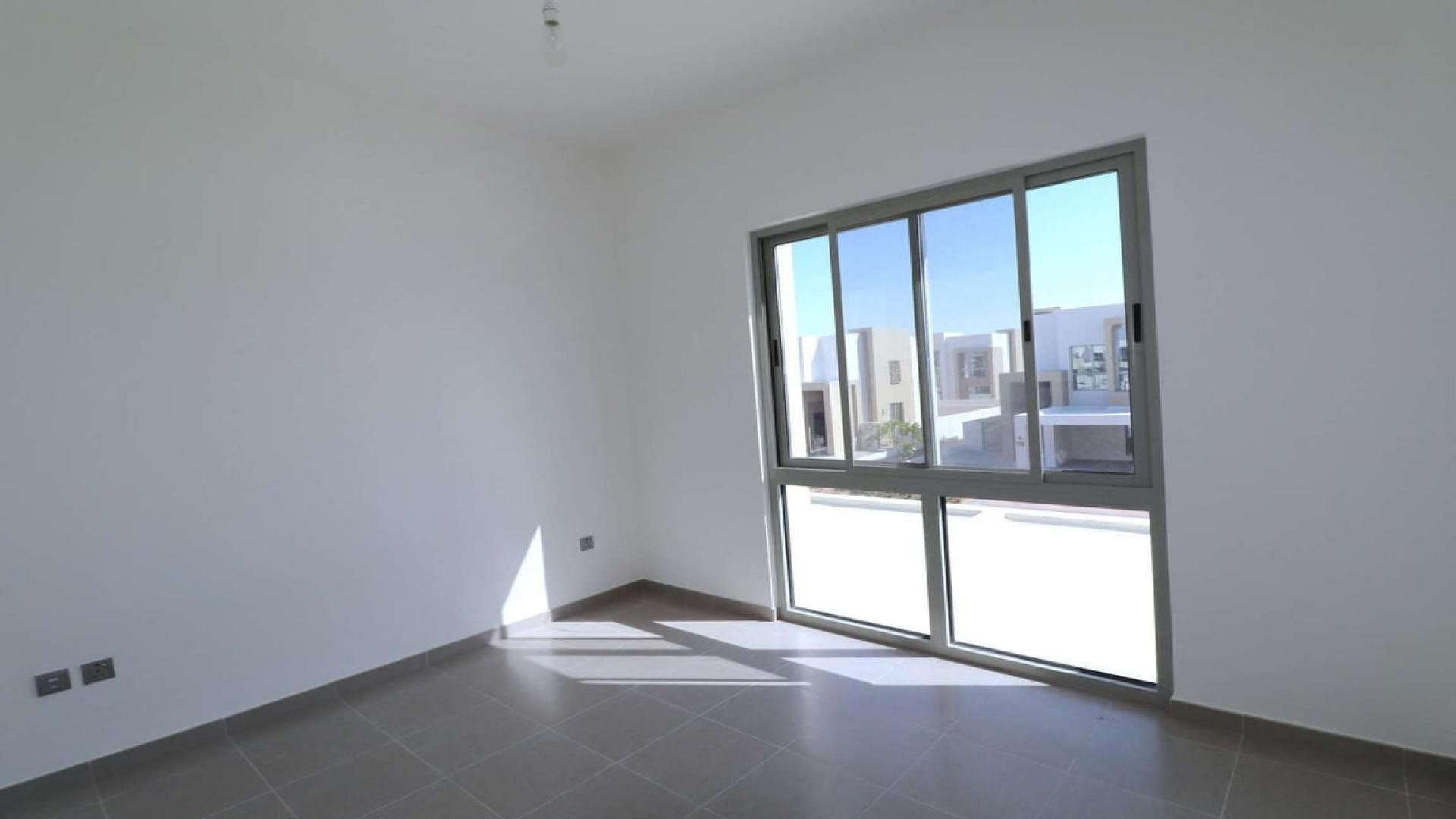 Bright room with large window in 3-bedroom townhouse, Arabian Ranches 2, for rent