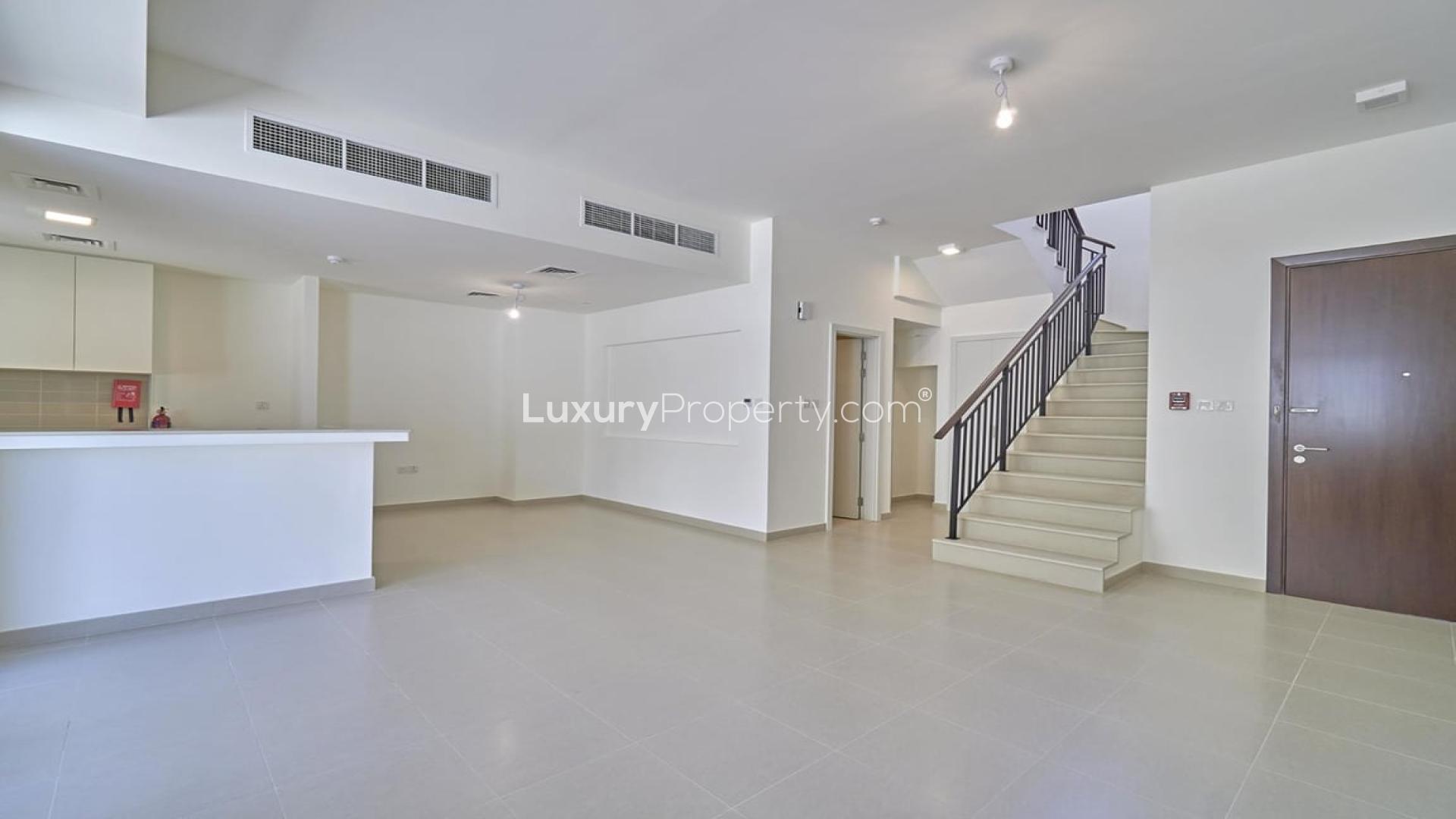 Bright living area in 3-bedroom townhouse for sale, Naseem Townhouses, Town Square