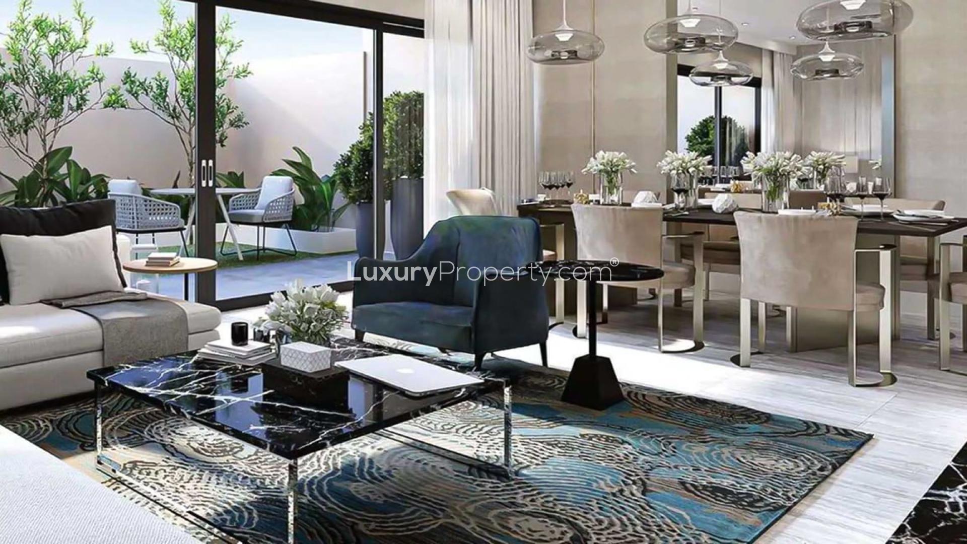 Spacious three-bedroom townhouse exterior in District 7, Mohammed Bin Rashid City for sale