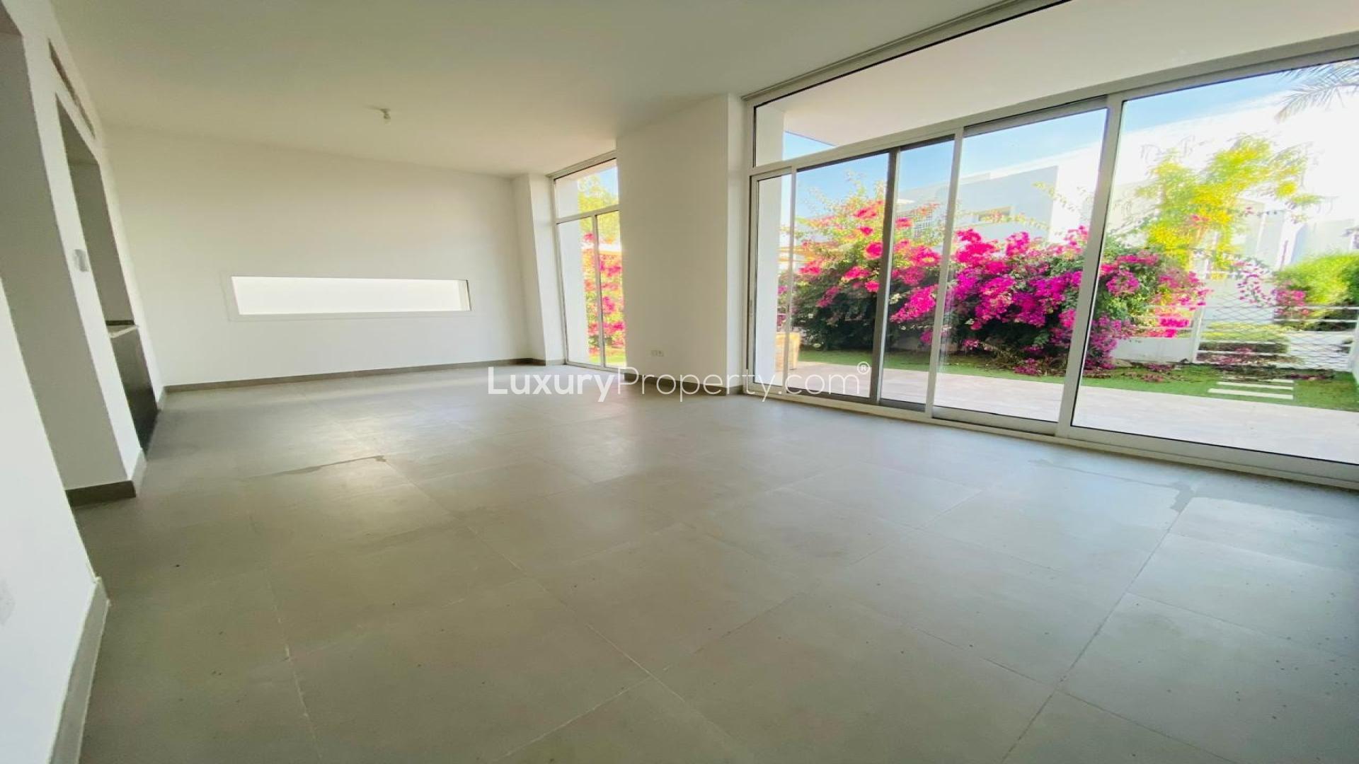 Single row Type A townhouse garden view in Mudon, Arabella Townhouses, for sale