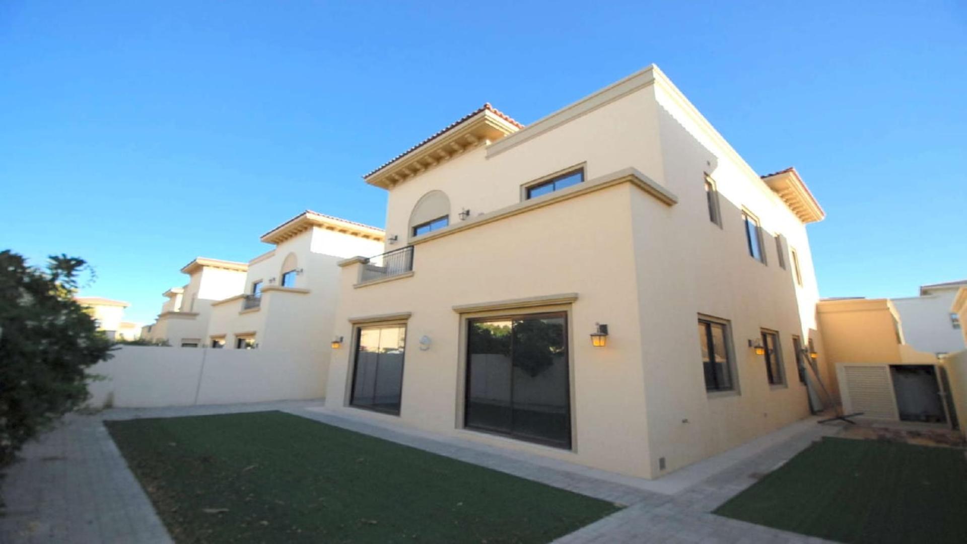3-bedroom villa exterior in Palma, Arabian Ranches 2, available for rent