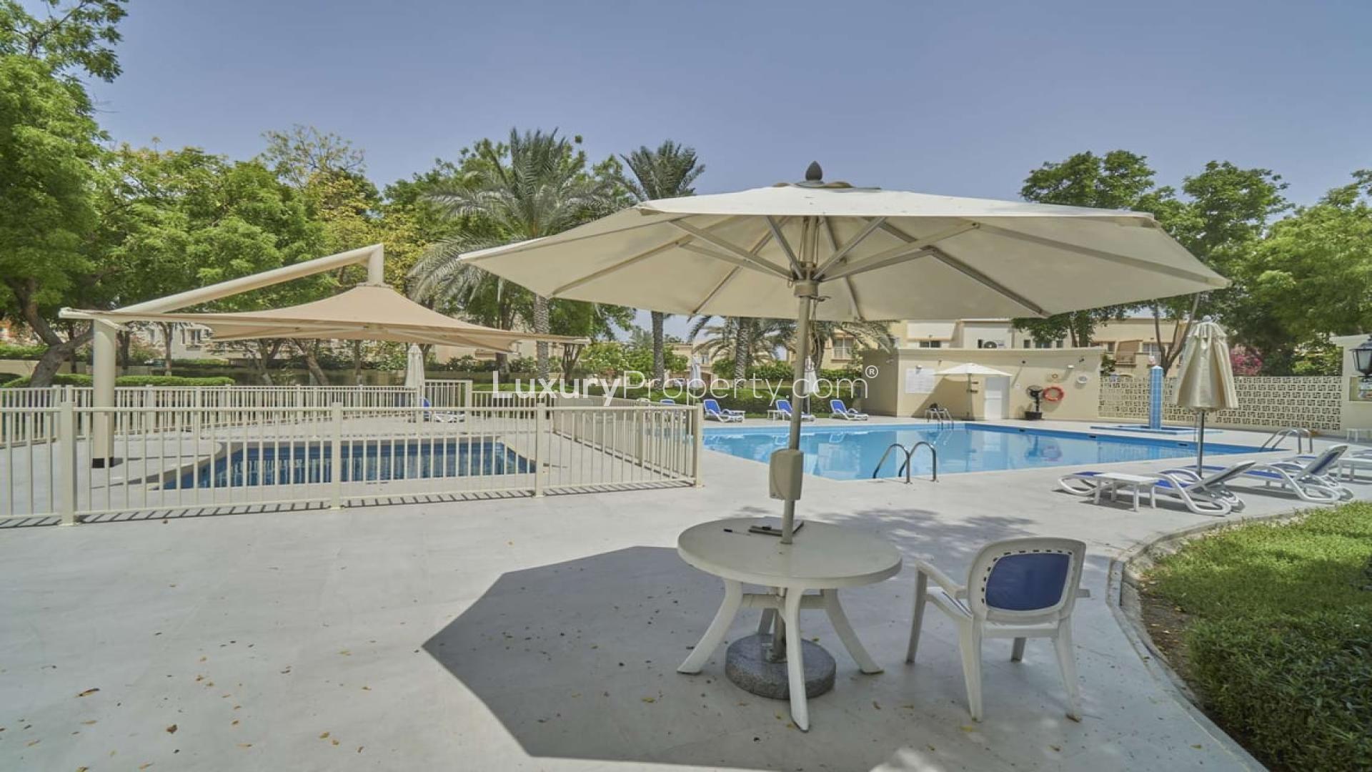 Luxurious living room in upgraded 3-bedroom villa, Springs 7, The Springs community