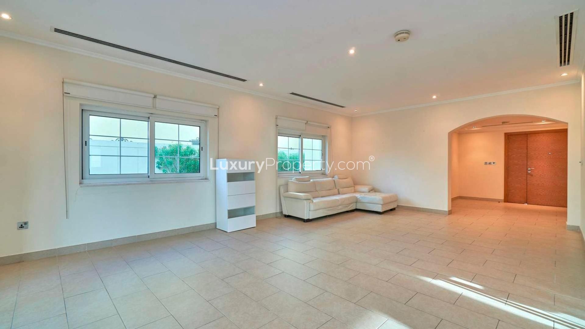 Exterior of 3-bedroom Legacy Villa in Jumeirah Park with private garden for rent