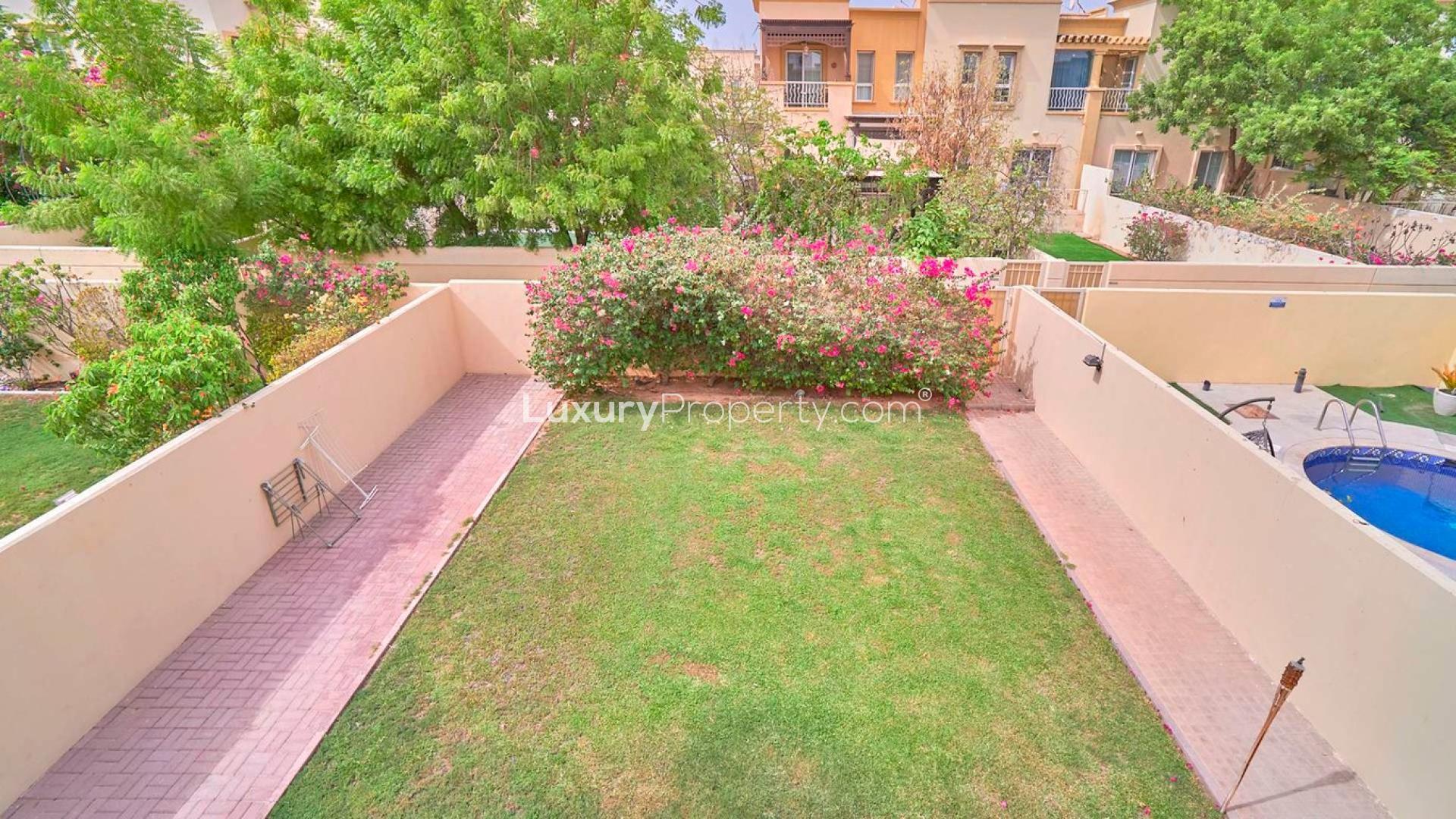 Spacious 3-bed villa with landscaped garden in Springs 11, available for rent
