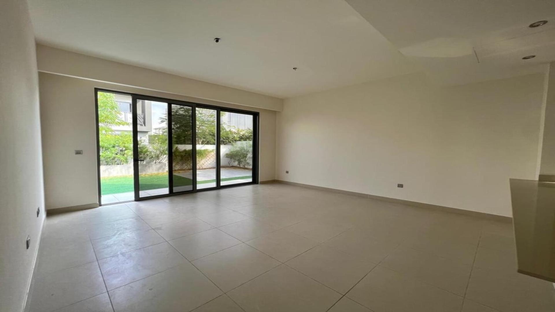 Elegant villa exterior with lush garden in Sidra Villas II, Dubai Hills Estate