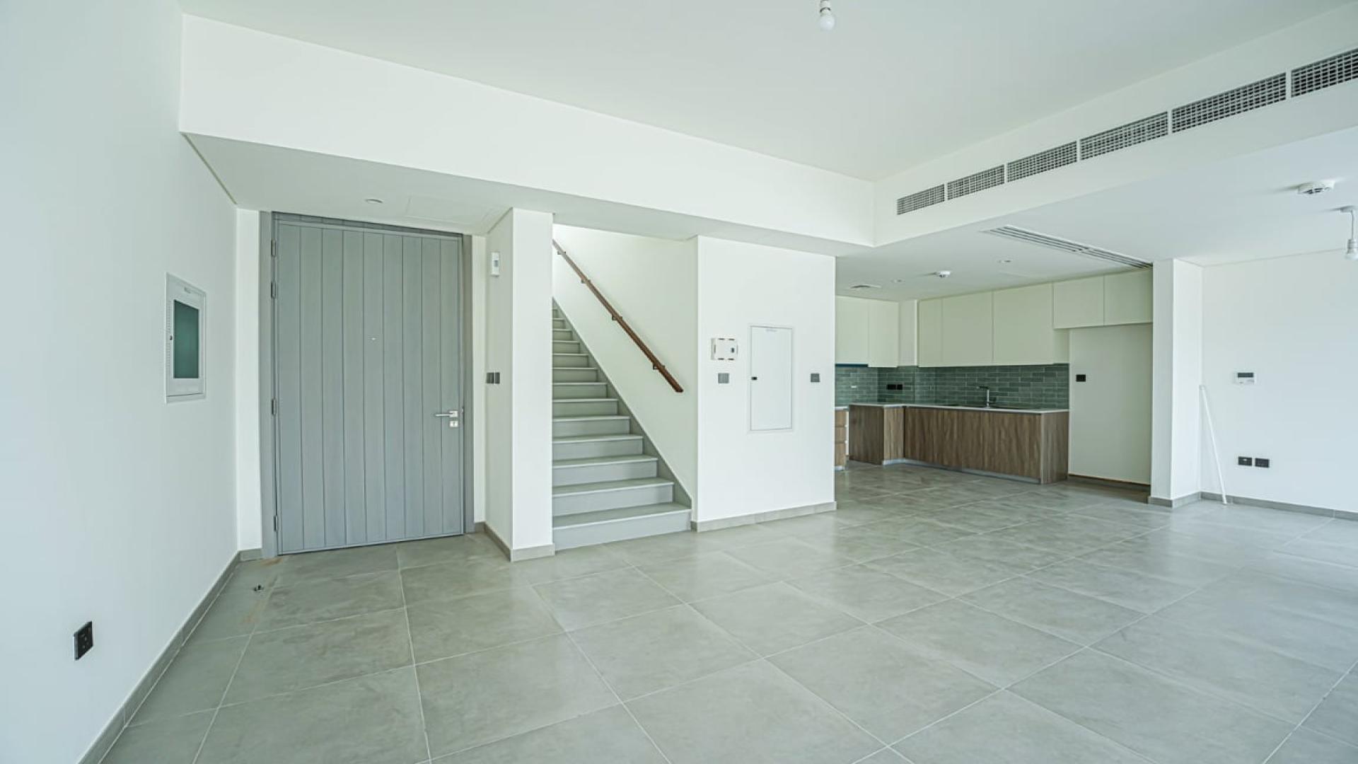 Contemporary villa interior with large windows in The Valley, Eden community, available for rent