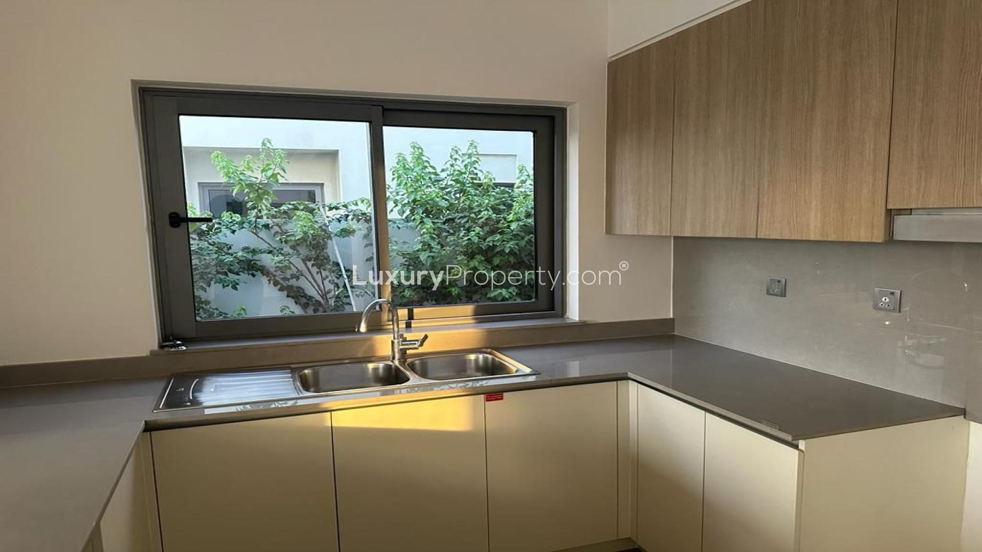 N/A,Spacious living room with large windows in Sidra Villas, Dubai Hills Estate