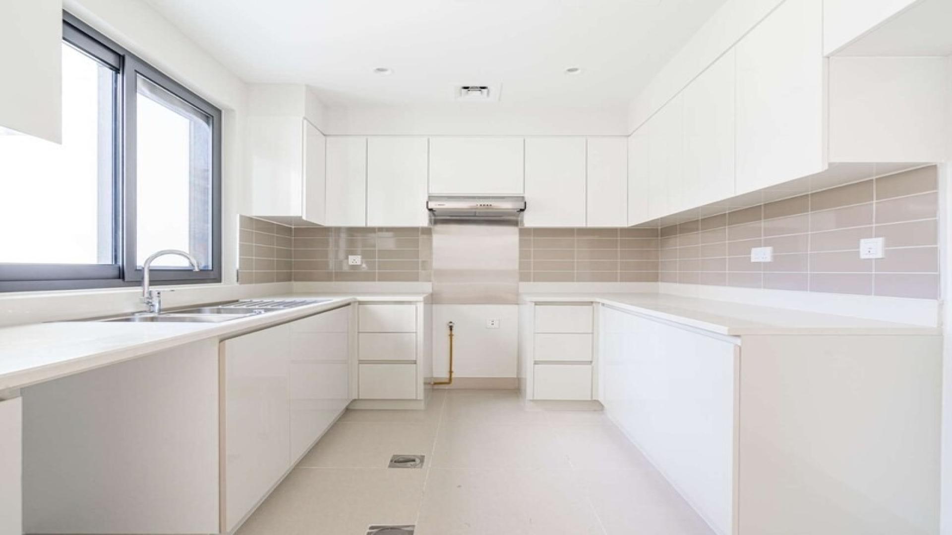 Bright living area in 3-bedroom villa for rent, Maple at Dubai Hills Estate