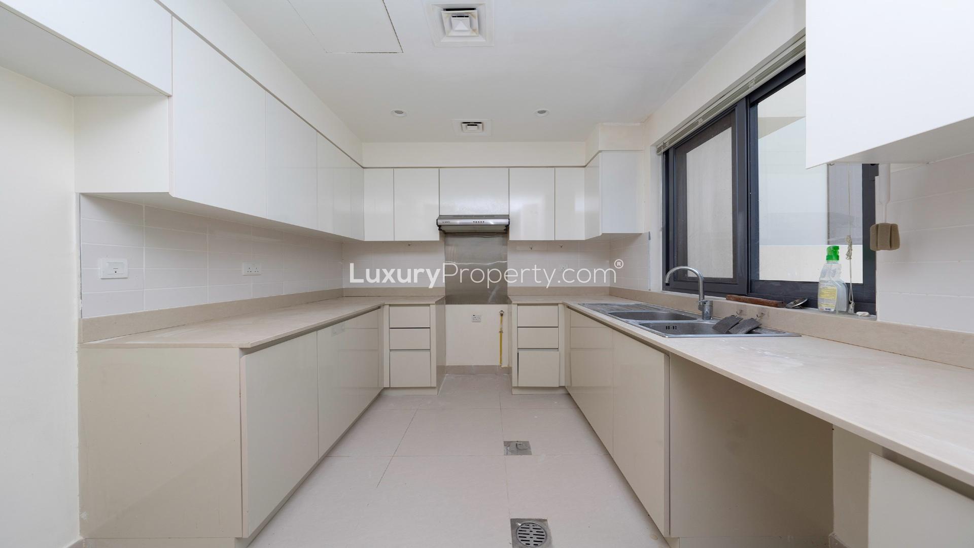 Bright living room with garden view in Maple Villa, Dubai Hills Estate