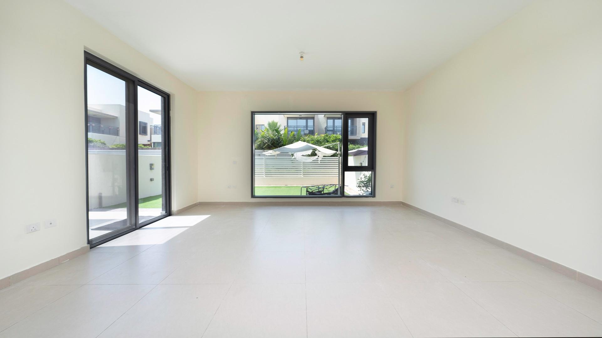 Modern 3-bedroom villa with landscaped garden in Maple, Dubai Hills Estate, available for rent