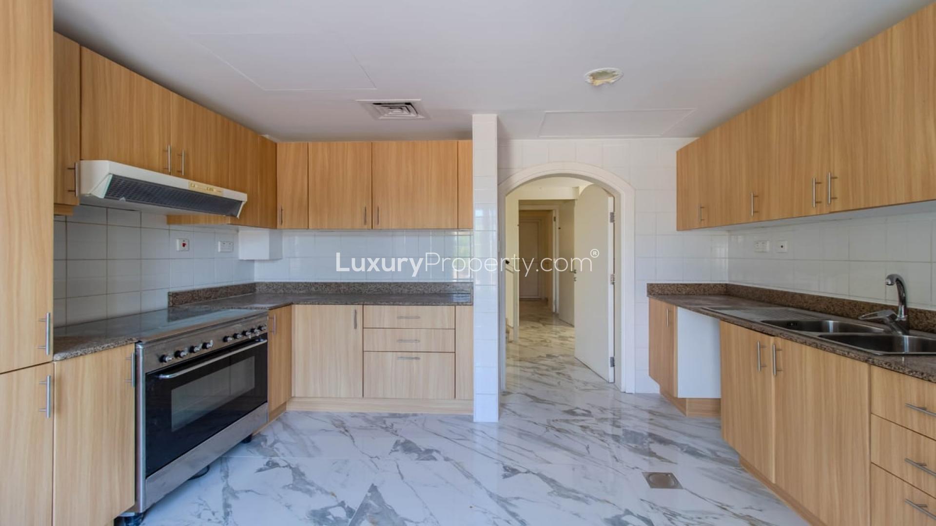 Modern kitchen in fully upgraded 3-bedroom villa, Springs 4, The Springs community