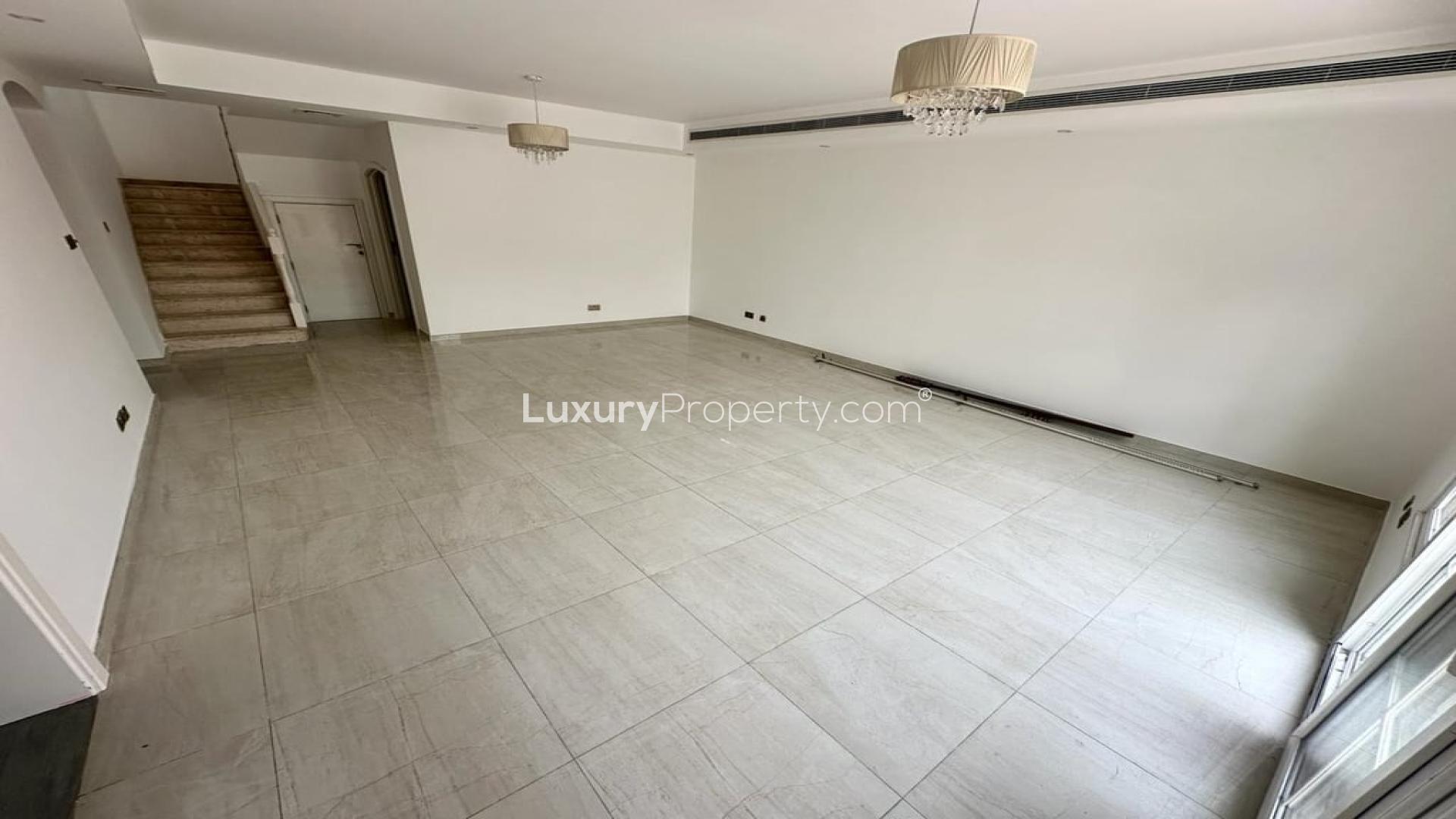 Modern kitchen in spacious 3-bedroom villa, Al Reem, Arabian Ranches, available for rent