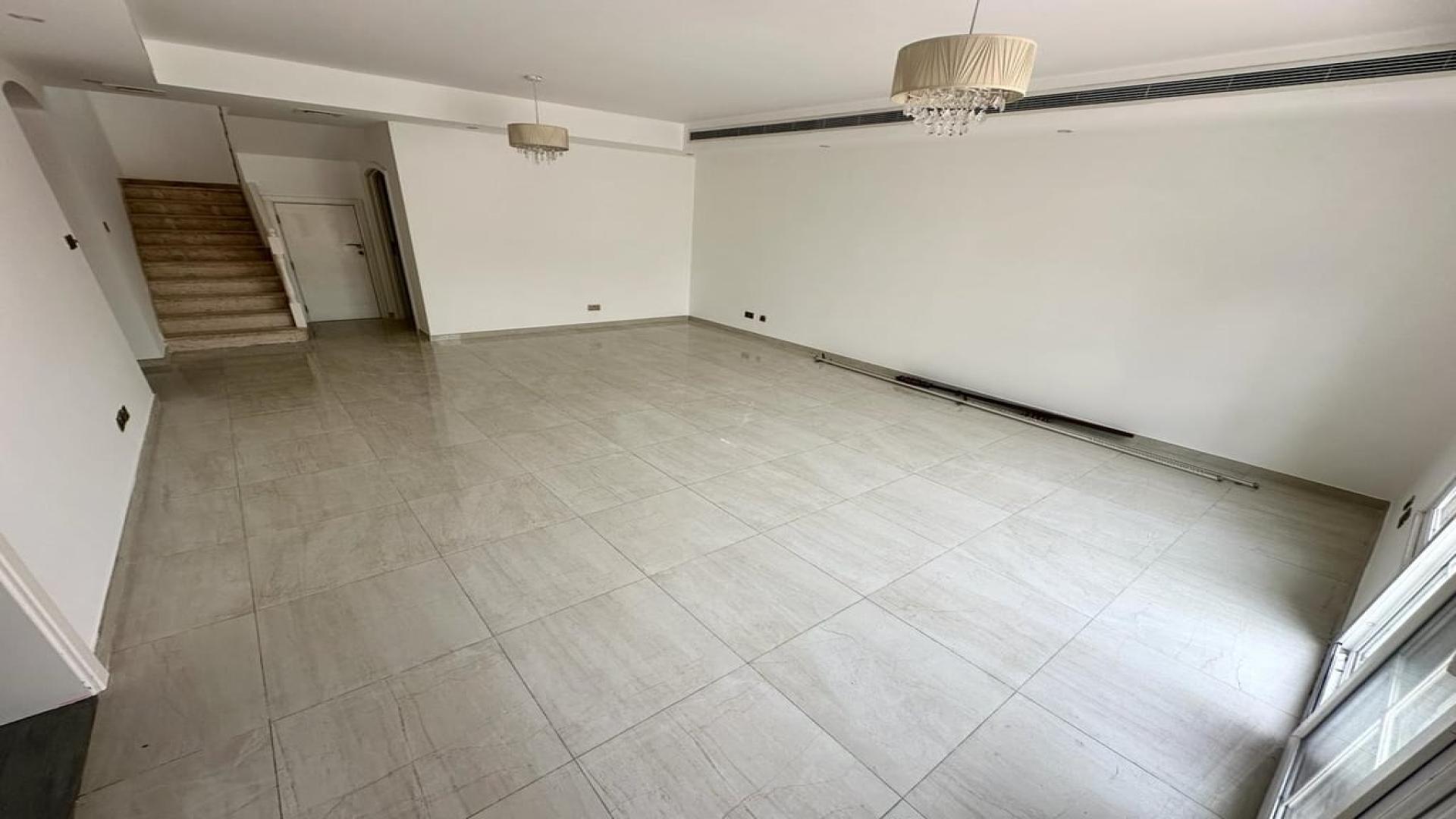 Modern kitchen in spacious 3-bedroom villa, Al Reem, Arabian Ranches, available for rent