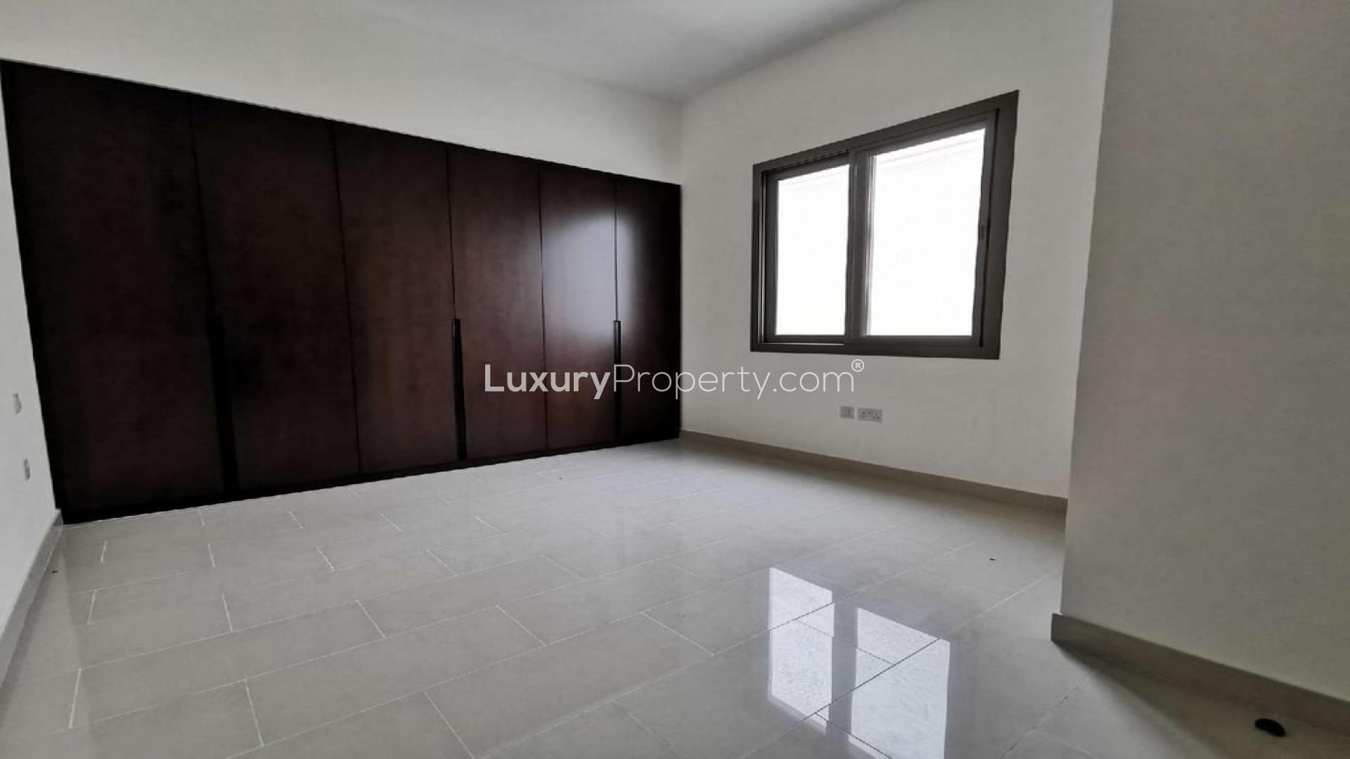 Spacious living area in Azalea, Arabian Ranches 2 villa with large windows and natural light