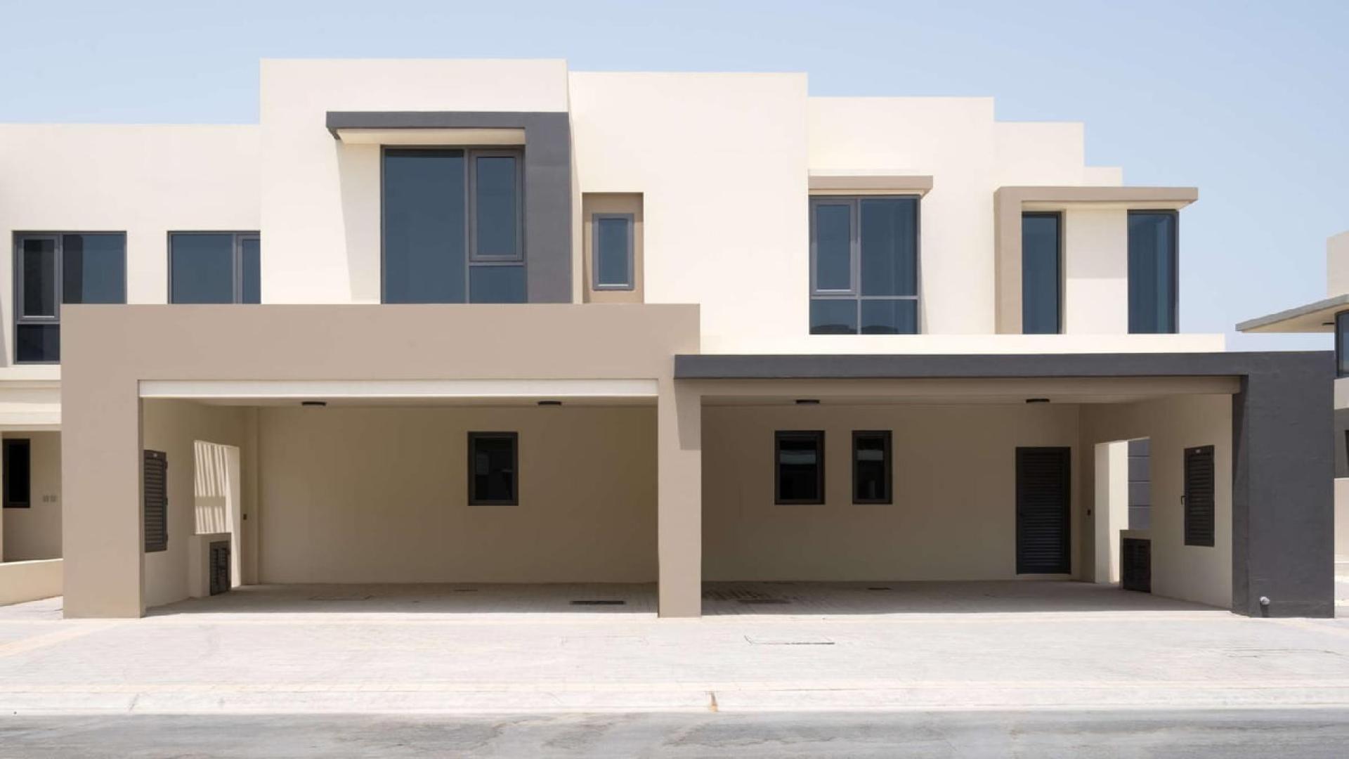 Single Row Townhouse exterior in Maple 1, Dubai Hills Estate, Type 2M, for sale