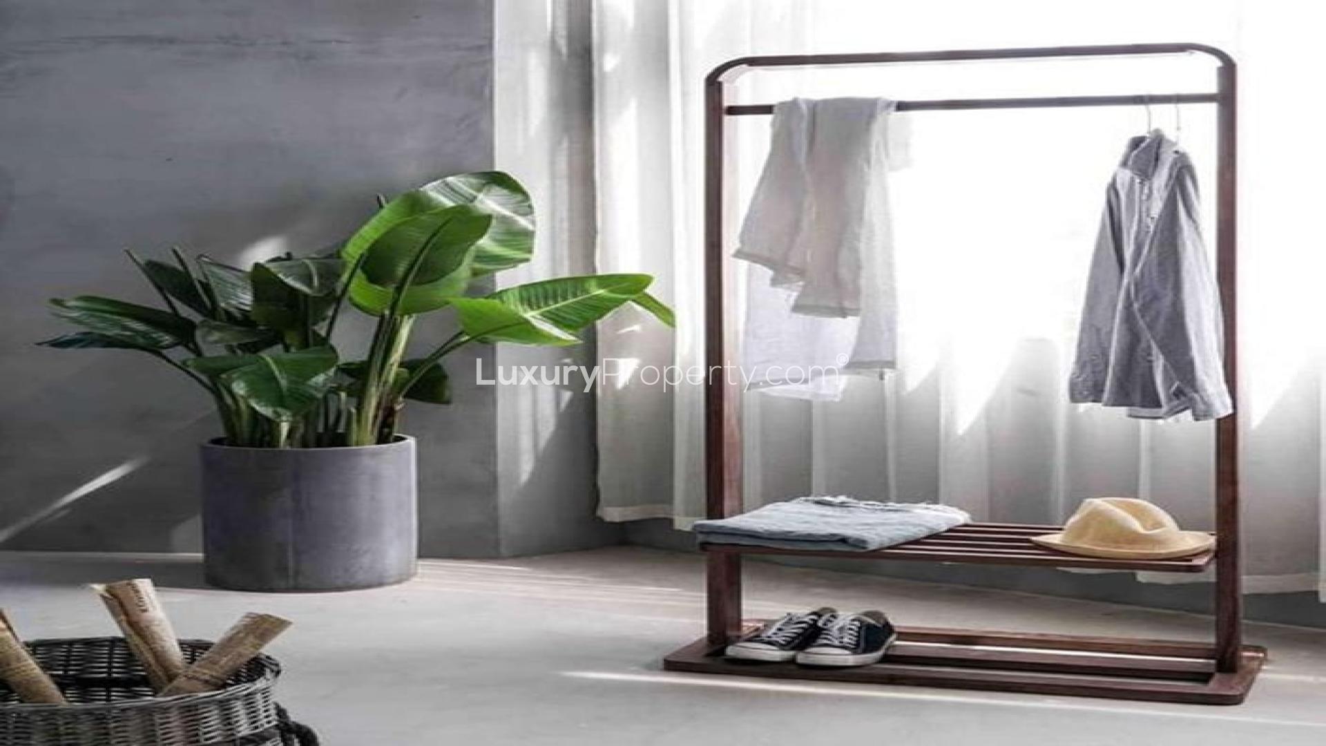 Charming 3-bedroom villa exterior in Camelia, Arabian Ranches II, lush garden view